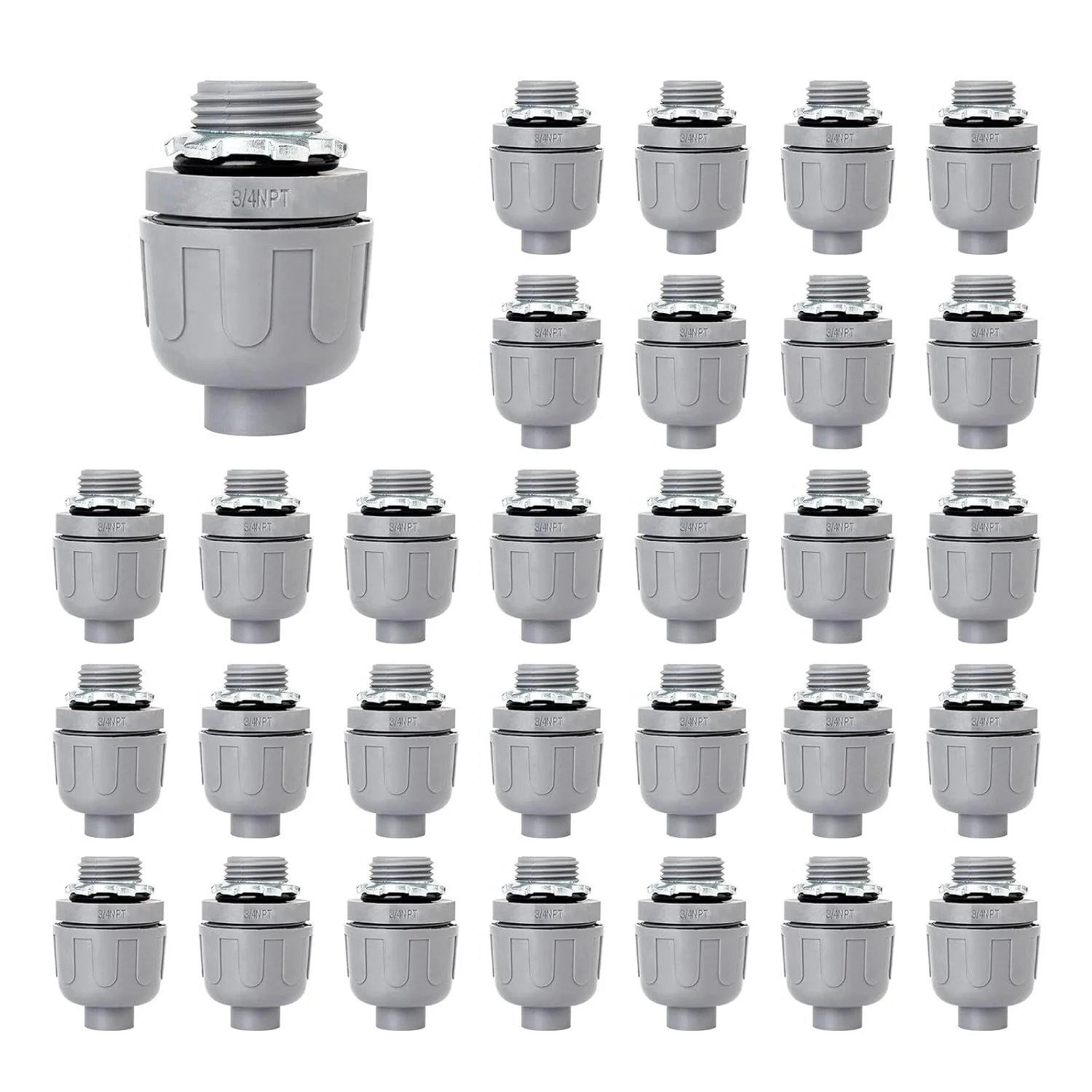 اتصالات لوله خرطومی Feotech سایز 3/4 اینچ - بسته 30 عددی اتصالات پی وی سی لوله برق، اتصالات انعطاف پذیر 180 درجه مستقیم برای خانه، آشپزخانه و حمام اتصالات لوله خرطومی Feotech سایز 3/4 اینچ - بسته 30 عددی اتصالات پی وی سی لوله برق، اتصالات انعطاف پذیر 180 درجه مستقیم برای خانه، آشپزخانه و حمام