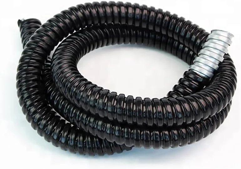 Conduit Pipe GI Flexible Conduit Electrical PVC Coated Galvanized Steel Flexible Conduit Black for Protection of Cable - KYLAQ (40MMx10MTR) Conduit Pipe GI Flexible Conduit Electrical PVC Coated Galvanized Steel Flexible Conduit Black for Protection of Cable - KYLAQ (40MMx10MTR)