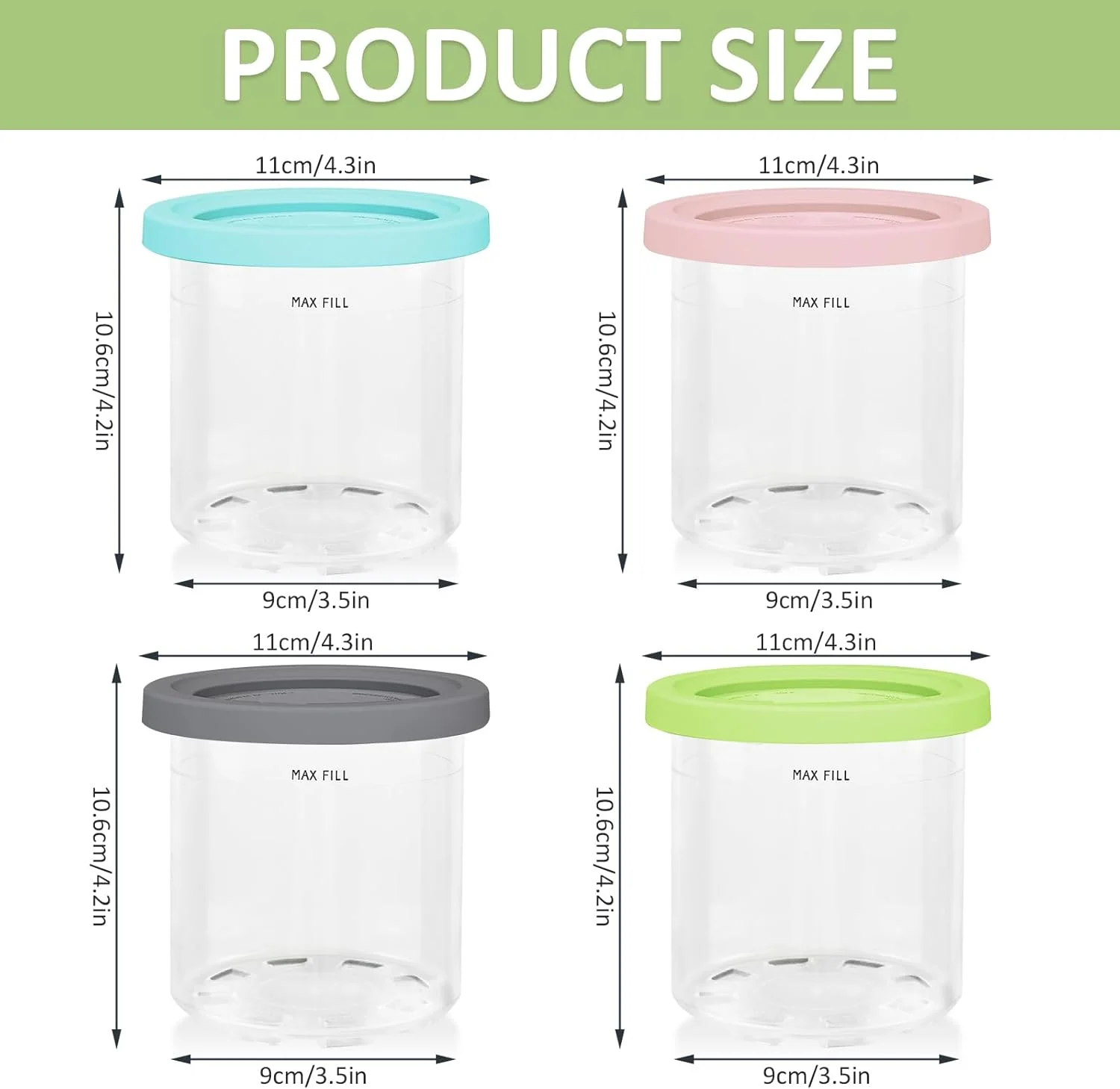 ظرف بستنی یک لیتری YEXEXINM