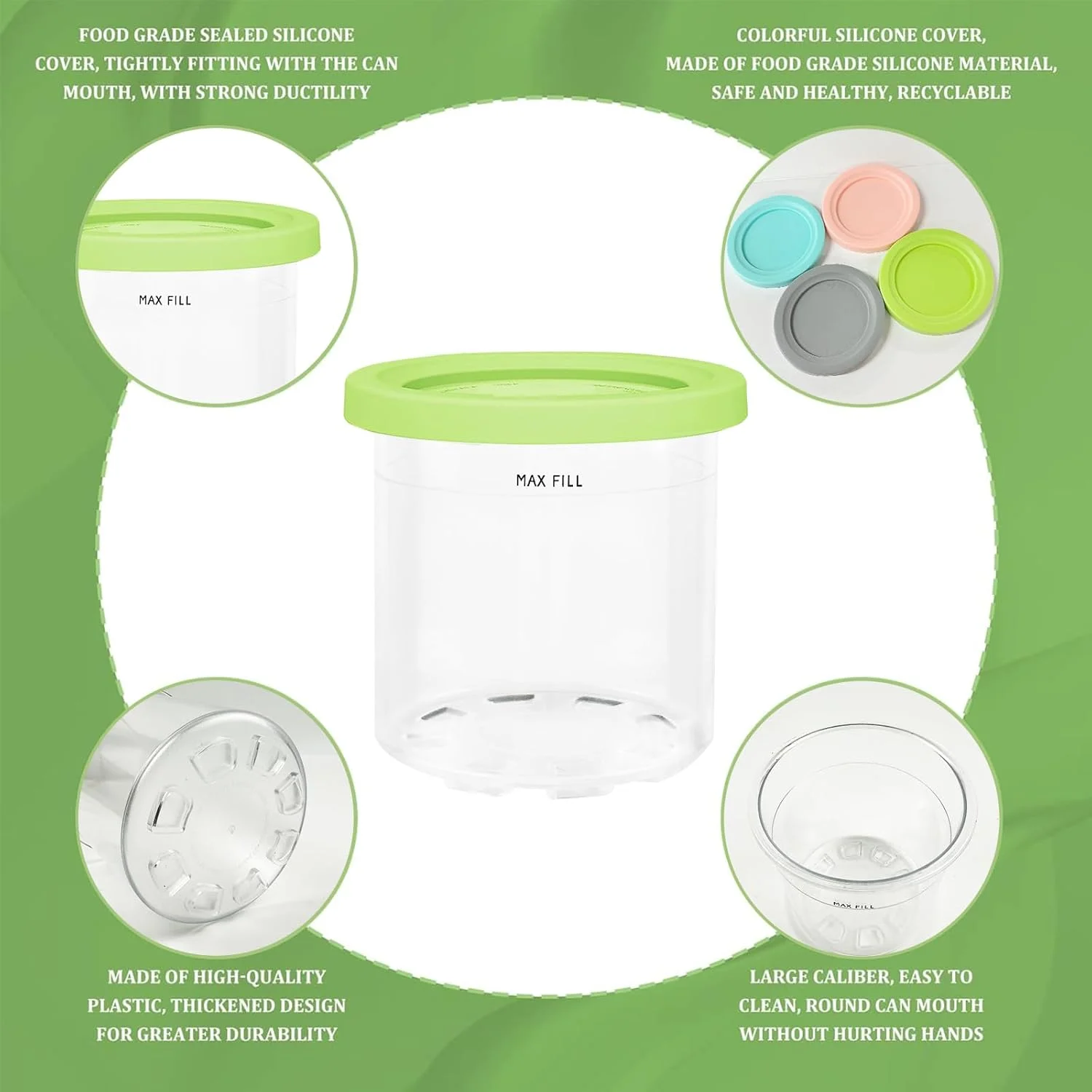 ظرف بستنی یک لیتری YEXEXINM