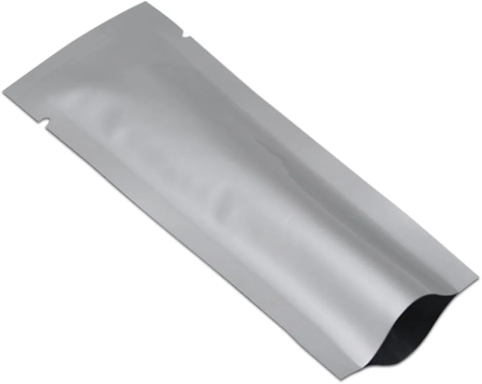 بسته 100 عددی WACCOMT، کیسه های مایلار وکیوم کوچک 3.5x10 سانتی متری، کیسه های نگهداری مواد غذایی و نمونه قهوه، کیسه های فویل مایلار خالص ضخیم 3.15 میلی متری، کیسه وکیوم نقره ای حرارتی، بسته بندی فویل آلومینیومی با سر باز