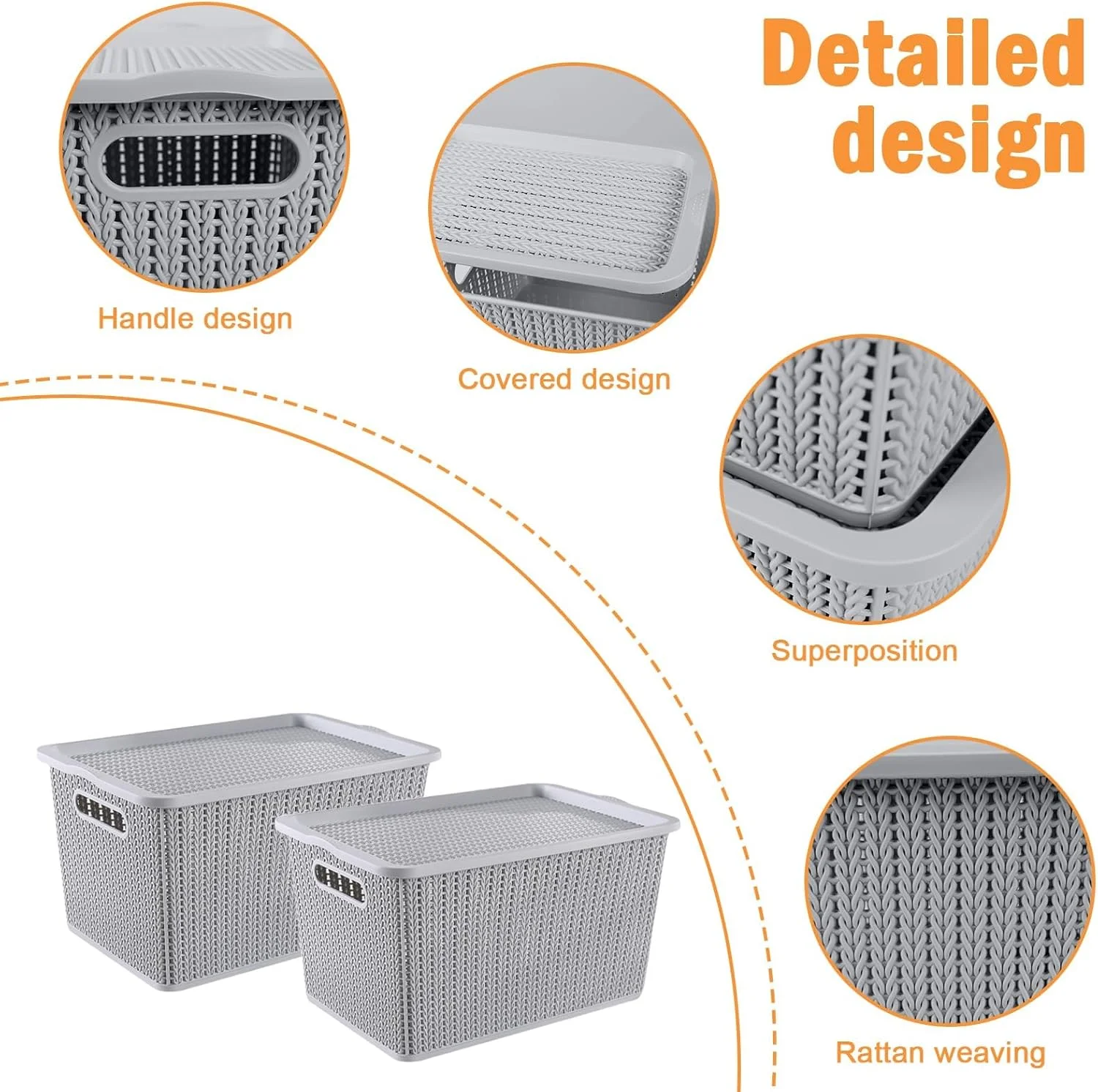 ست ۲ عددی ظروف نگهداری سبزیجات، ست نگهداری سیب زمینی، پیاز و سیر، ظروف آشپزخانه، ظروف نگهداری سبزیجات با سوراخ های تهویه و درب، جعبه حلبی نگهداری سبزیجات با دسته