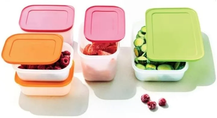 ست 5 تکه ظروف پلاستیکی نگهداری مواد غذایی در فریزر تاپرور