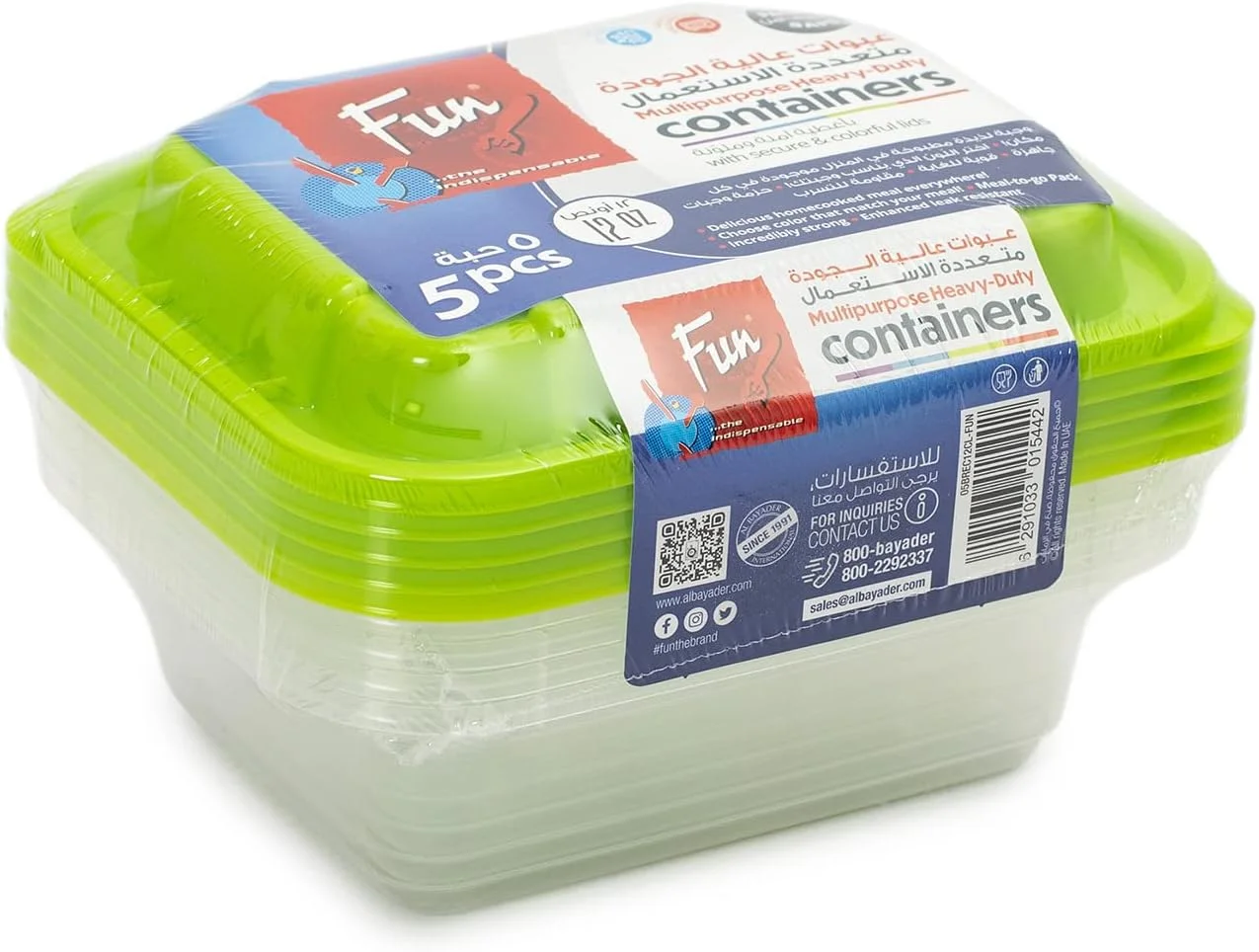 ست ظروف نگهدارنده شفاف پلاستیکی سرگرم کننده با درب زیتونی، 350 میلی لیتر، 5 عدد، ظروف آماده سازی غذا، ظروف پلاستیکی، ضد نشت، قابل استفاده در فریزر، مایکروویو و ماشین ظرفشویی، سازمان دهنده آشپزخانه (بسته 5 عددی)