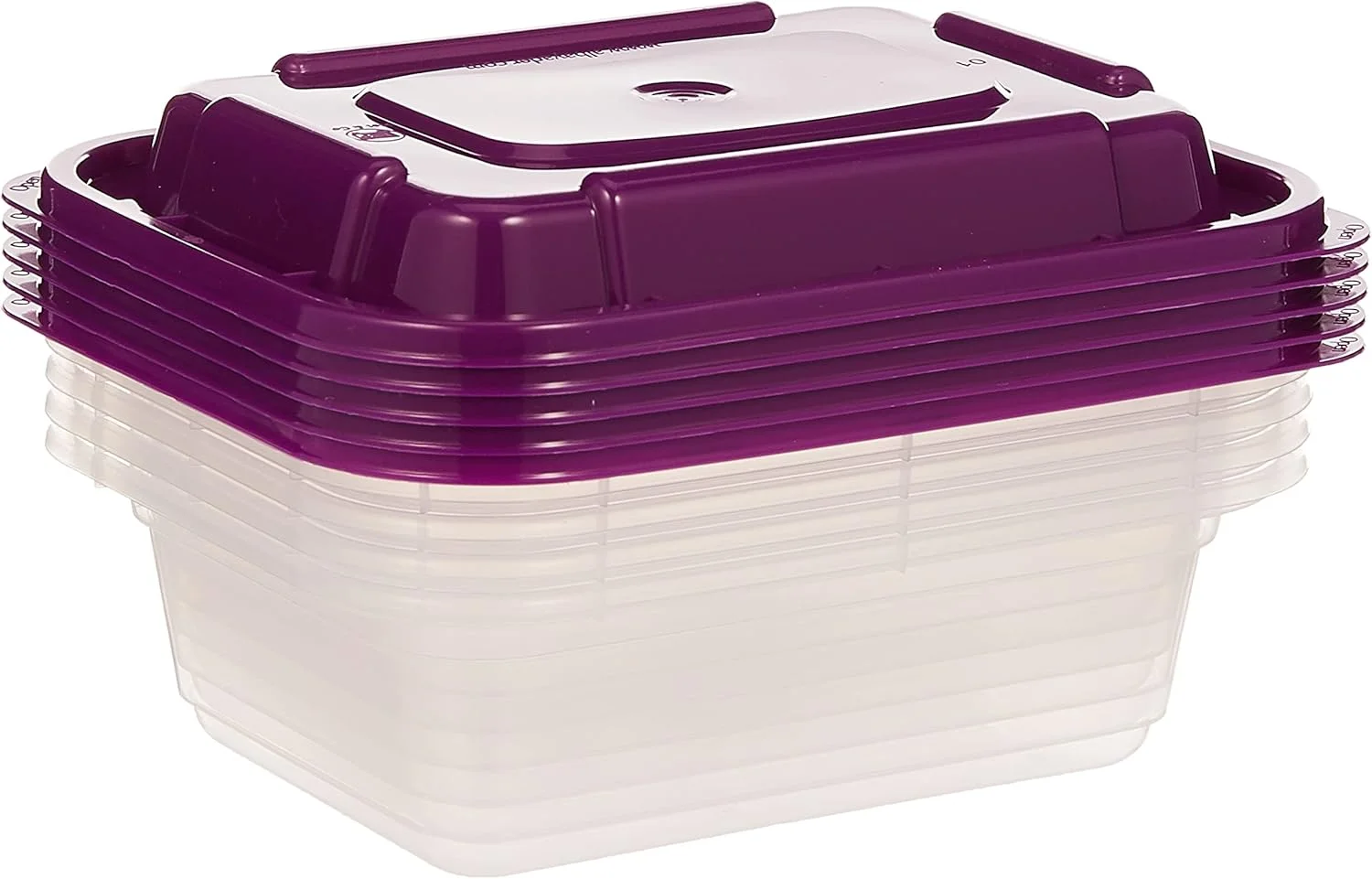 ست 5 تایی ظروف نگهدارنده پلاستیکی شفاف با درب آلویی، 350 میلی لیتر، ظروف آماده سازی غذا، ضد نشت، قابل استفاده در فریزر، مایکروویو و ماشین ظرفشویی، سازمان دهنده آشپزخانه