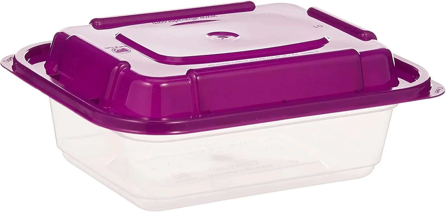 ست 5 تایی ظروف نگهدارنده پلاستیکی شفاف با درب آلویی، 350 میلی لیتر، ظروف آماده سازی غذا، ضد نشت، قابل استفاده در فریزر، مایکروویو و ماشین ظرفشویی، سازمان دهنده آشپزخانه