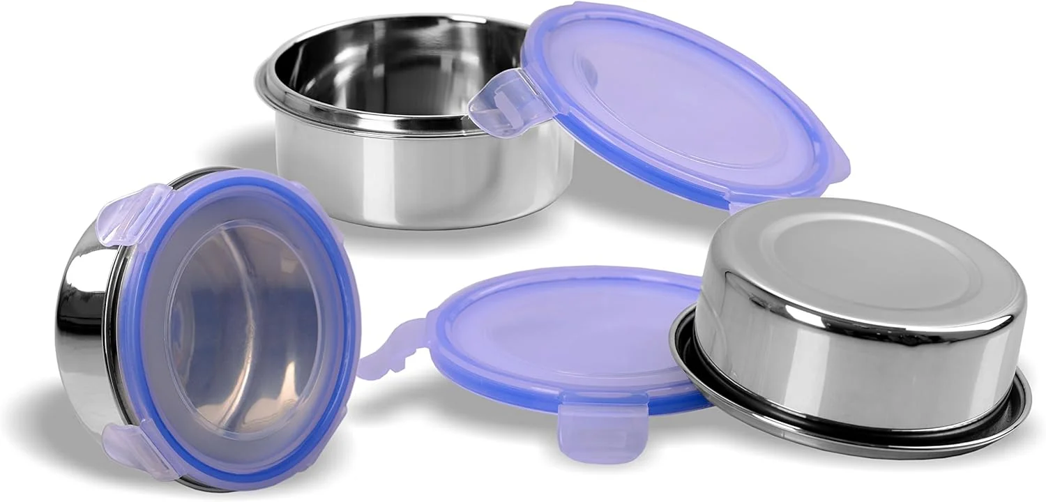 ست ظروف استیل ضد هوا و ضد نشت سومیت، سایز 300 میلی لیتر - 3 تکه