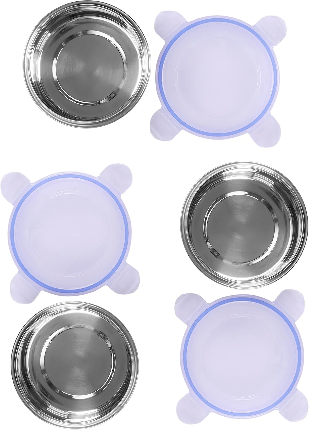 ست ظروف استیل ضد هوا و ضد نشت سومیت، سایز 300 میلی لیتر - 3 تکه