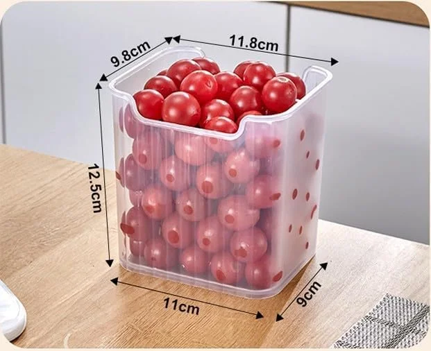 جعبه نگهداری درب جانبی یخچال، ست 3 عددی سطل های یخچال و فریزر، ظروف پلاستیکی برای نگهداری مواد غذایی، نگهدارنده نوشیدنی و سازمان دهنده انبار - ایده آل برای فضای درب یخچال