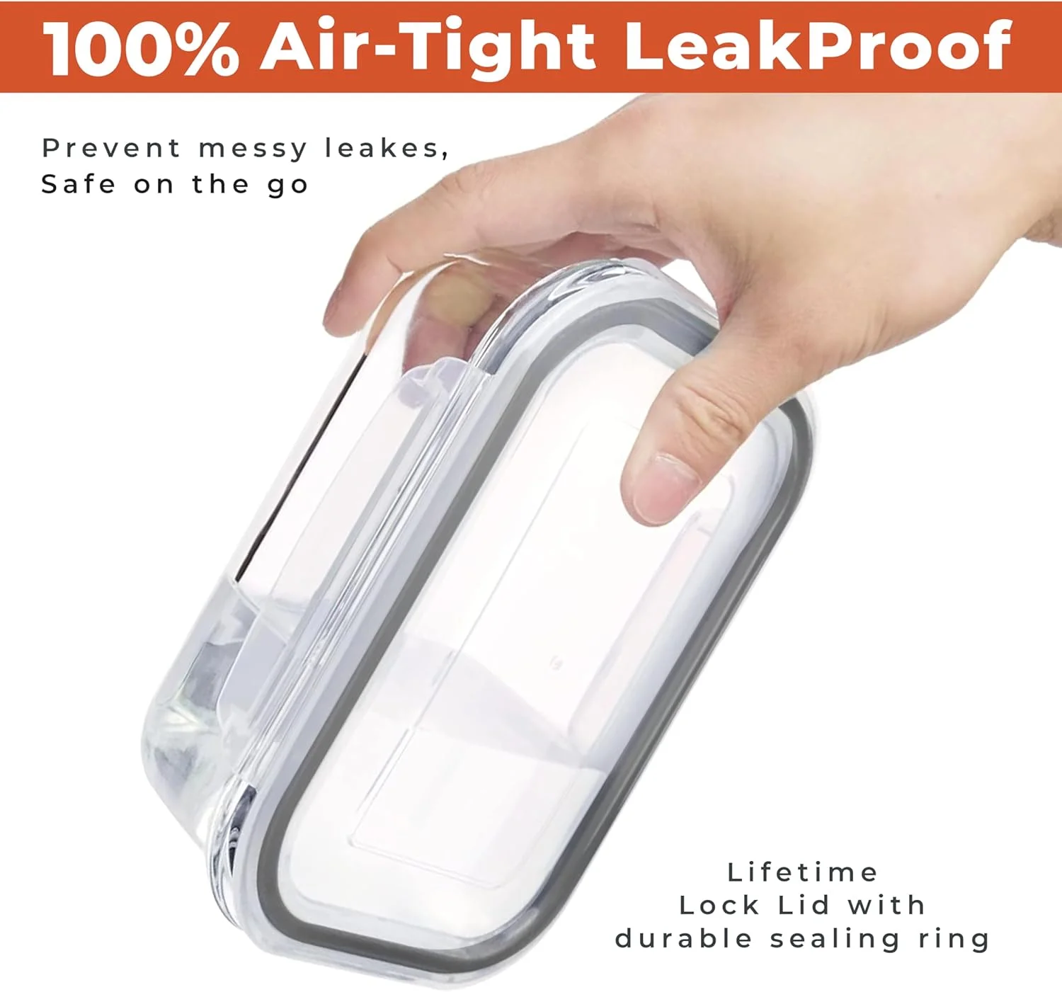 |5 Pack, 1040ML| Glass Food Storage Containers,Meal Prep Containers for Kitchen Containers &Storage- Lunch Container,Hermetic Storage box with Lids Safe for Oven& Freezer, حافظات طعام زجاج