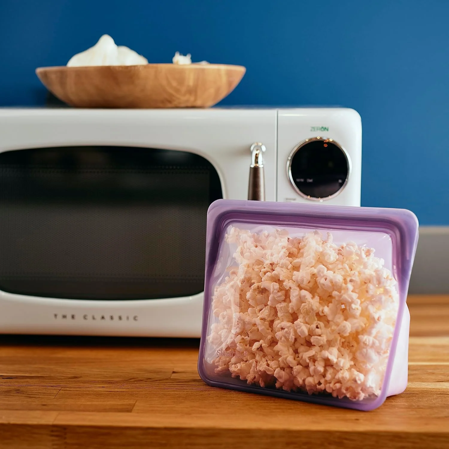 کیسه غذای سیلیکونی قابل استفاده مجدد استشر مدل ایستاده STSU00