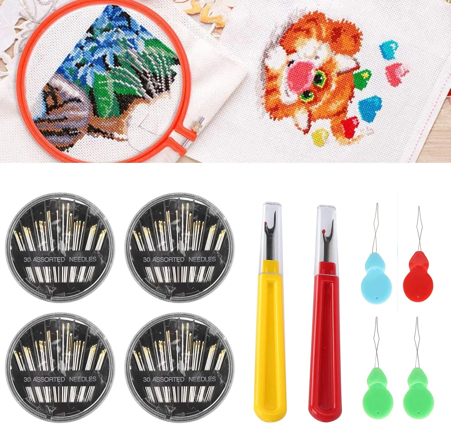 Junluck Hand Needle Thread Remover Sewing Tools Set Elderly Automatic Threader Elderly Automatic Sewing Handwork for Embroidery Junluck Hand Needle Thread Remover Sewing Tools Set Elderly Automatic Threader Elderly Automatic Sewing Handwork for Embroidery