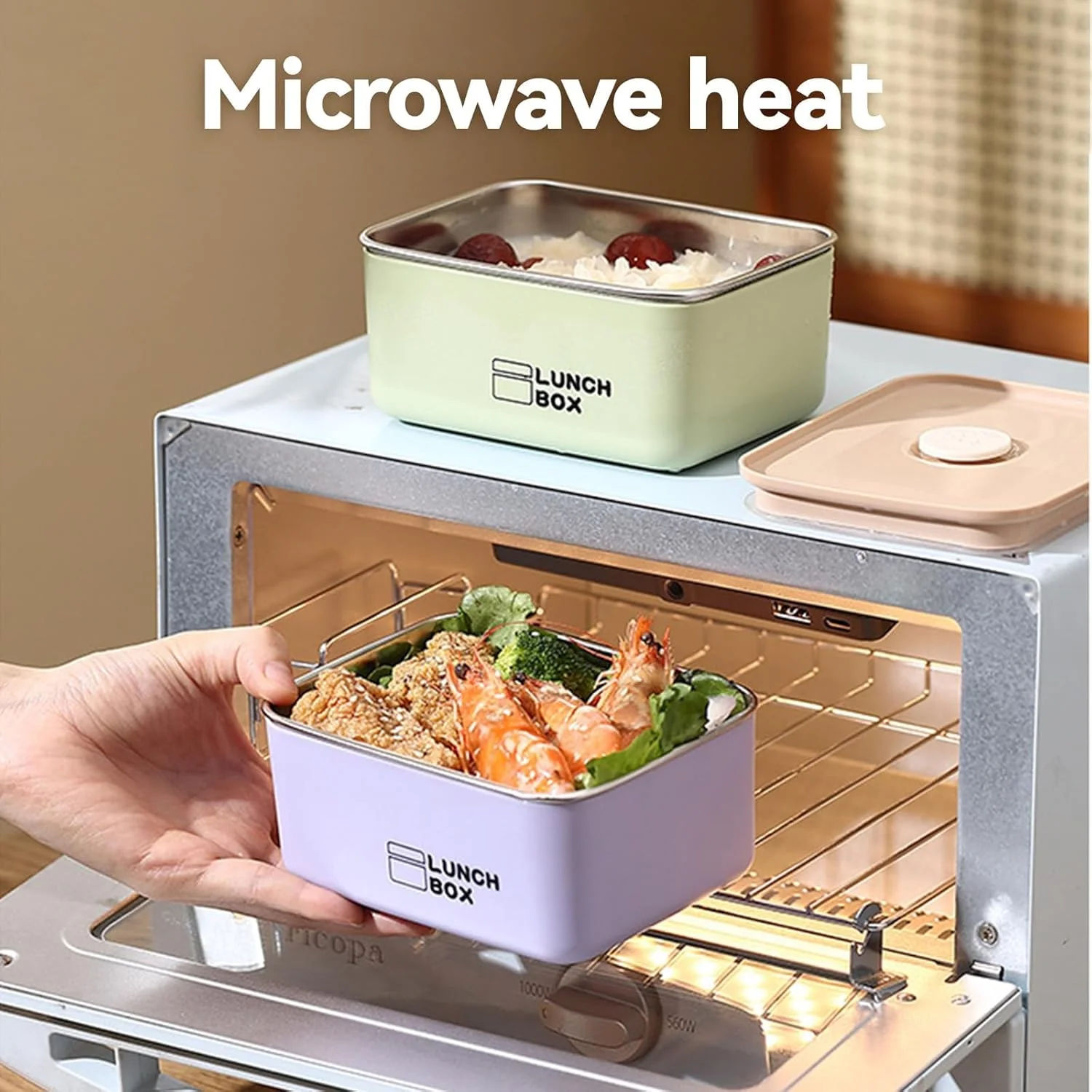 ظروف نگهداری غذا استیل ضد زنگ با درب، ست 4 عددی (530 میلی لیتر)، ظروف اسنک برای کودکان، قابل استفاده در مایکروویو و فریزر، ظروف بادوام فلزی 316 برای آماده سازی غذا و نگهداری باقیمانده