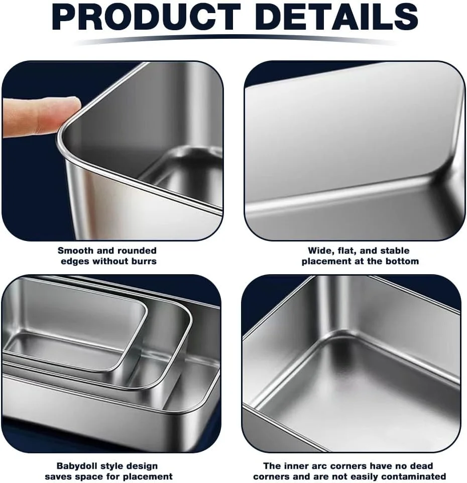 ظروف غذای استیل Supvox® با درب شفاف، 650ml/1100ml/1700ml، جعبه های غذای تازه برای فریزر، جعبه مهر و موم کننده تازگی در فضای باز، ظروف نگهداری مواد غذایی در یخچال برای میوه ها، اغذیه فروشی، چاشنی ها ظروف غذای استیل Supvox® با درب شفاف، 650ml/1100ml/1700ml، جعبه های غذای تازه برای فریزر، جعبه مهر و موم کننده تازگی در فضای باز، ظروف نگهداری مواد غذایی در یخچال برای میوه ها، اغذیه فروشی، چاشنی ها