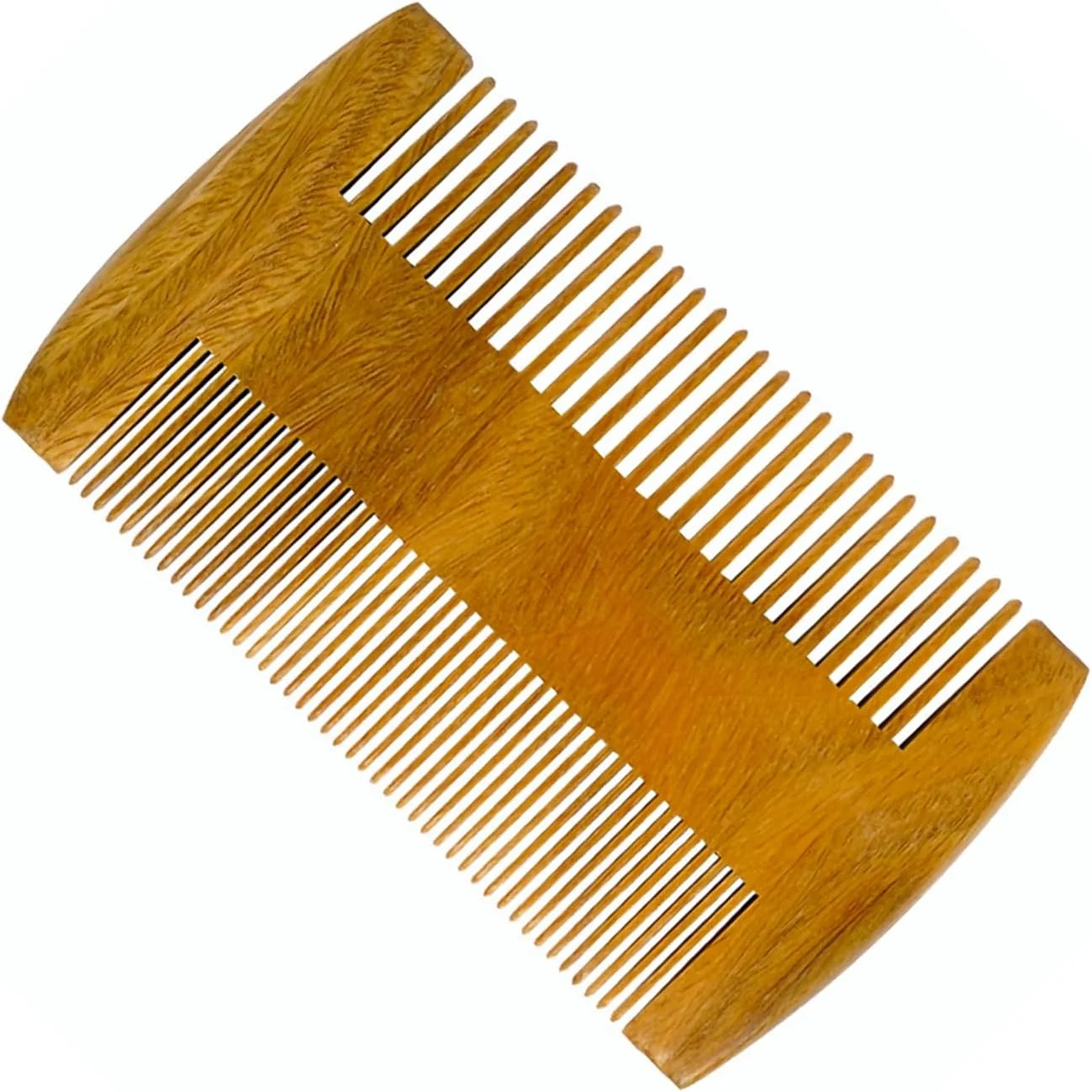 شانه چوبی صندل وود وویالین - شانه موی چوب صندل طبیعی - شانه ضد الکتریسیته ساکن برای مردان، زنان و کودکان، شانه ریش، شانه چوبی دندانه ریز، شانه دندانه پهن