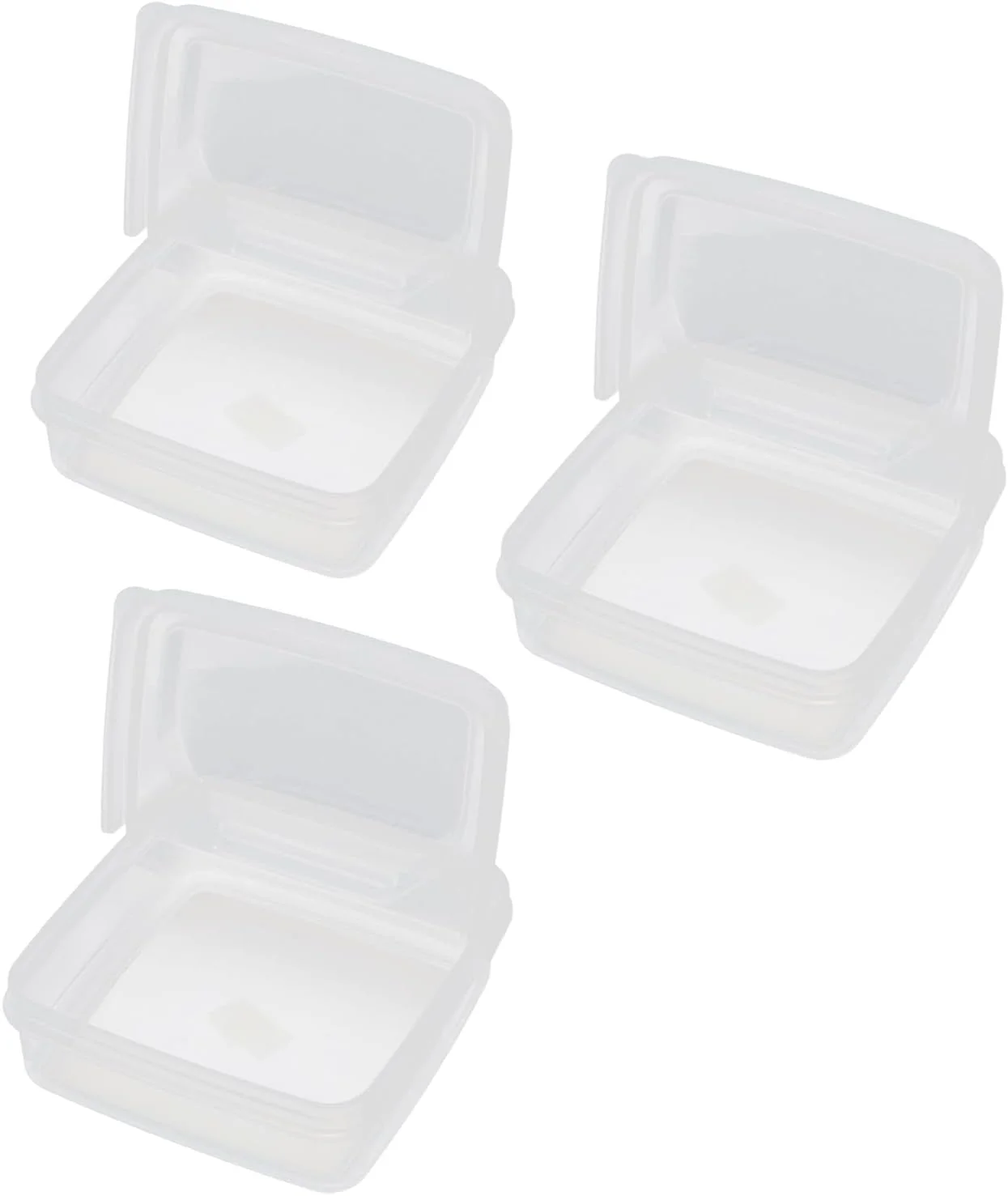 ظرف نگهداری پنیر ورقه ای سوراندی، بسته 3 عددی ظروف نگهداری پنیر با درب لولایی برای یخچال، جعبه نگهداری پنیر بلوکی پلاستیکی شفاف، ظرف نگهداری مواد غذایی قابل حمل در فریزر