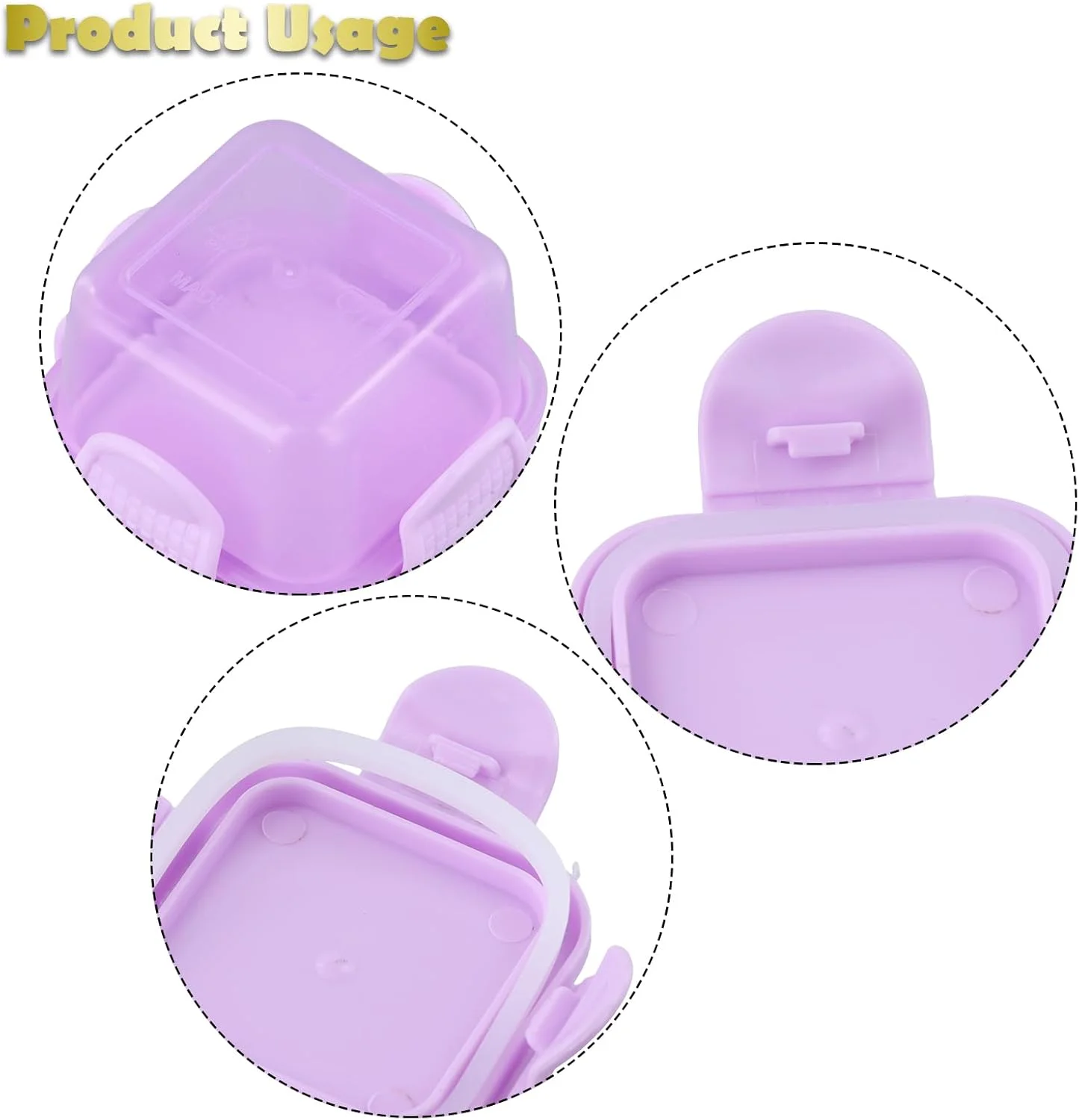 ست 6 عددی ظروف کوچک آماده سازی غذا، ظروف اسنک درب دار، ظروف سس مینی، ظروف چاشنی درب دار، ظروف کوچک ضد نشت برای میوه و غذا (60 میلی لیتر)