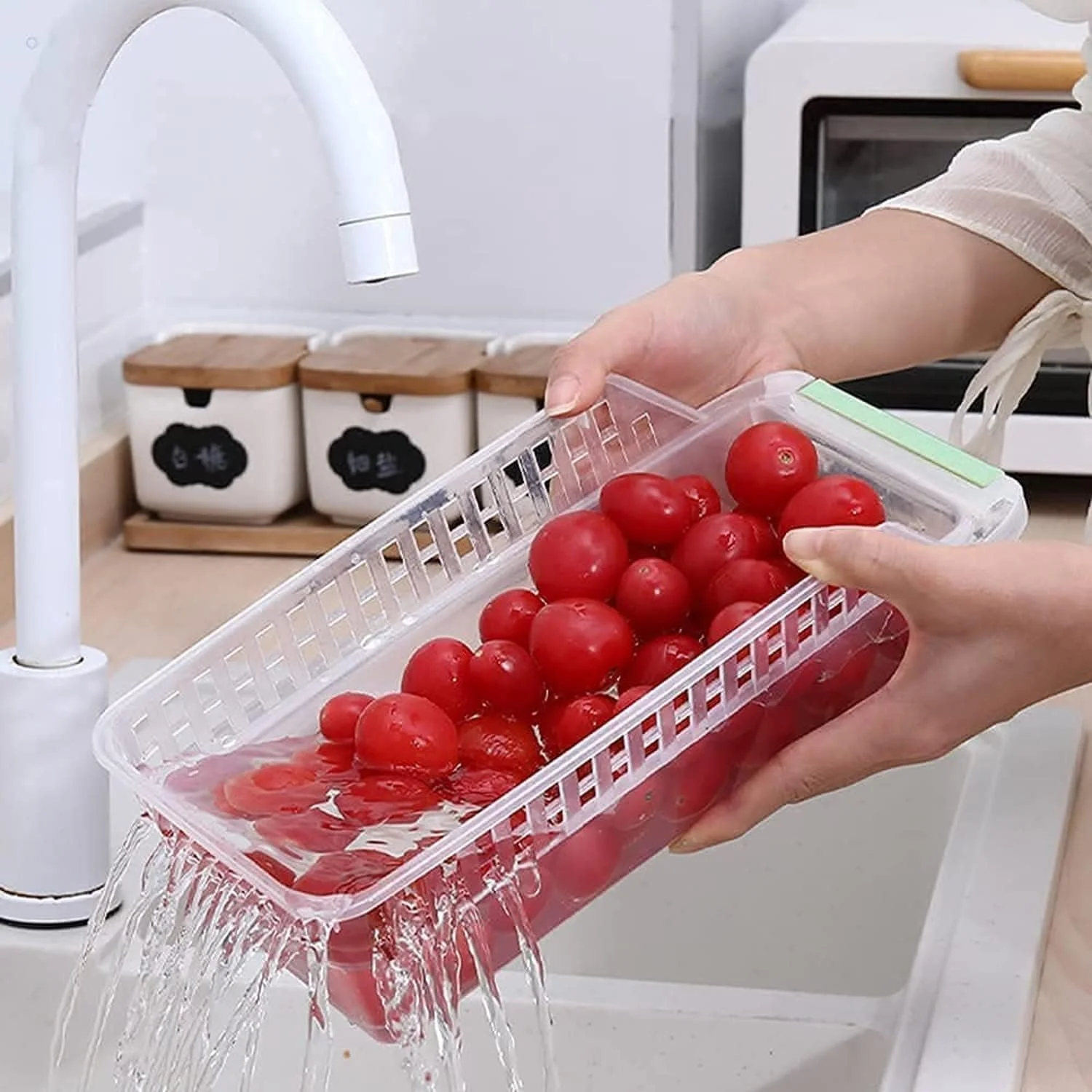 سبد نظم دهنده یخچال SKY-TOUCH، بسته 4 عددی، سبد پلاستیکی نظم دهنده، مناسب برای سازماندهی یخچال و فریزر و ظروف نگهداری مواد غذایی، چند رنگ، 29*12.5*8.5 سانتی متر سبد نظم دهنده یخچال SKY-TOUCH، بسته 4 عددی، سبد پلاستیکی نظم دهنده، مناسب برای سازماندهی یخچال و فریزر و ظروف نگهداری مواد غذایی، چند رنگ، 29*12.5*8.5 سانتی متر