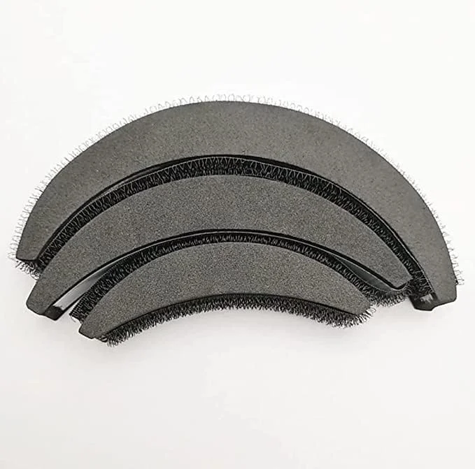 مجموعه برس مو TINY DEAL شامل شانه دم موشی کربنی مشکی با دسته استیل و شانه گرد حجم دهنده مو، لوازم جانبی مدل موی Banana Bumpits Puff Maker، بسته 5 عددی