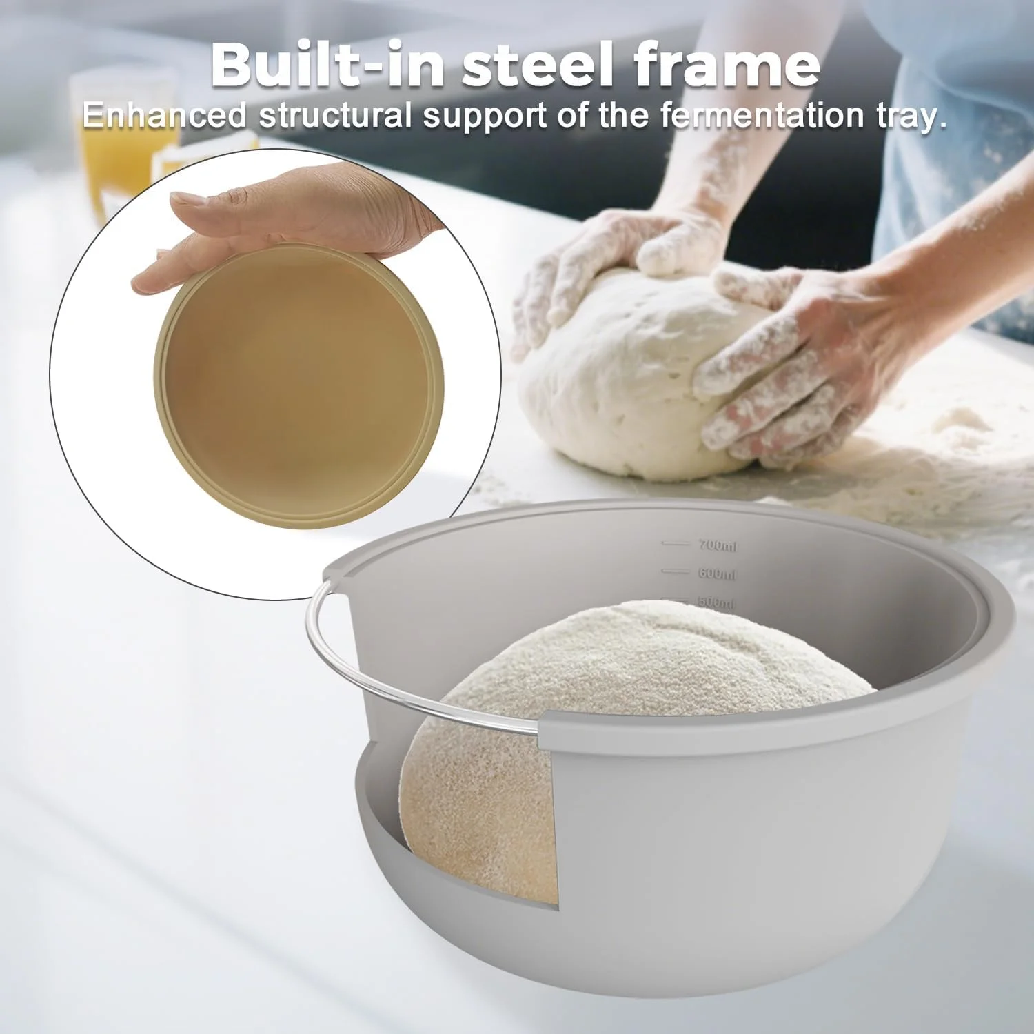 ظروف سیلیکونی برای ور آمدن خمیر، جعبه های خمیر پیتزا 700 میلی لیتری قابل چیدن با درب، لوازم پخت خانگی برای پیتزاهای 12 اینچی، نگهداری در آشپزخانه (خاکستری)، 1 عدد ظروف سیلیکونی برای ور آمدن خمیر، جعبه های خمیر پیتزا 700 میلی لیتری قابل چیدن با درب، لوازم پخت خانگی برای پیتزاهای 12 اینچی، نگهداری در آشپزخانه (خاکستری)، 1 عدد