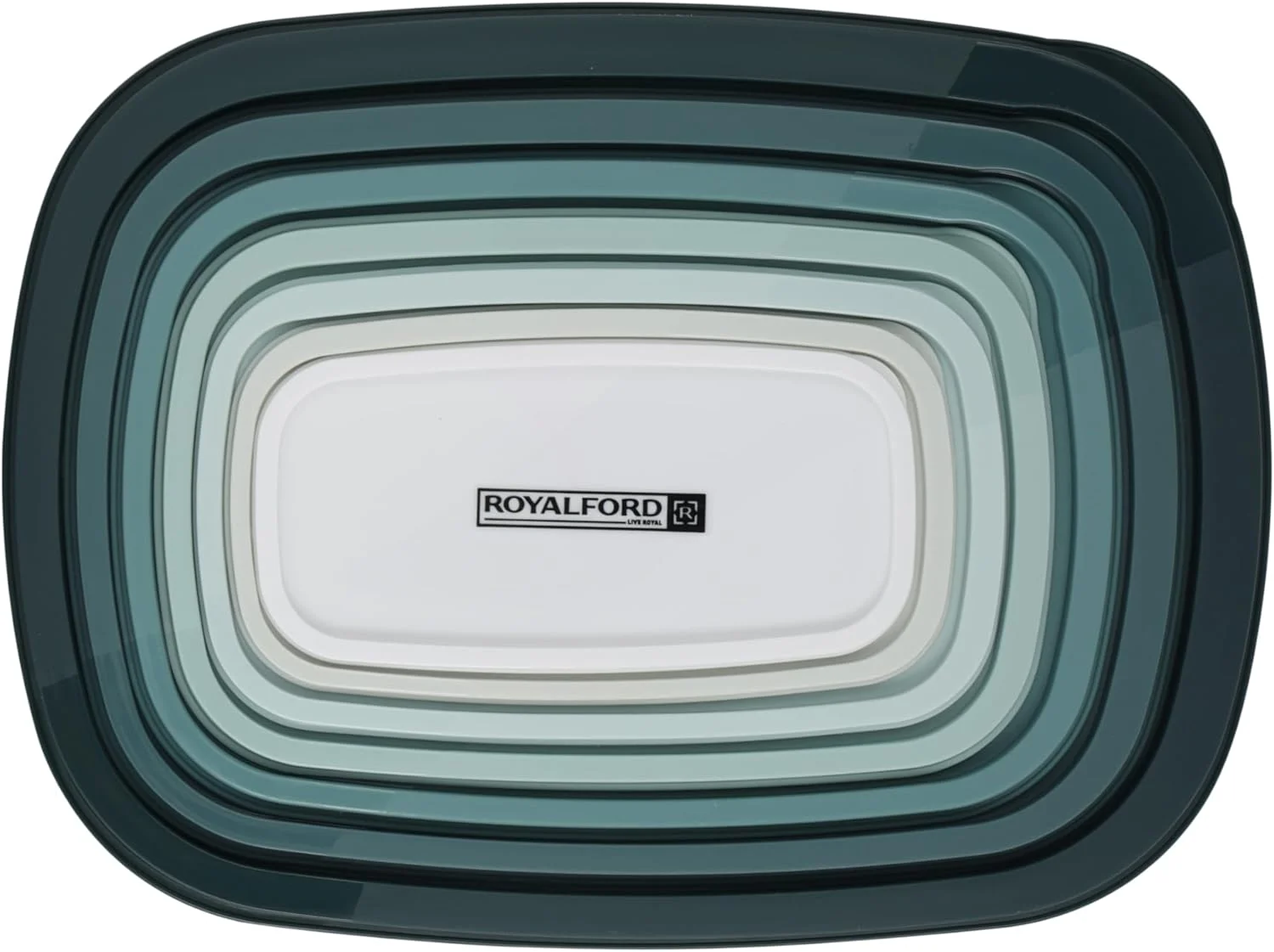 ست جعبه نگهداری پلاستیکی 7 تکه رویال فورد مدل RF12486، مستطیلی بزرگ شفاف، مناسب برای مواد غذایی، قابل شستشو در ماشین ظرفشویی، قابل استفاده در فریزر، رنگ های متنوع ست جعبه نگهداری پلاستیکی 7 تکه رویال فورد مدل RF12486، مستطیلی بزرگ شفاف، مناسب برای مواد غذایی، قابل شستشو در ماشین ظرفشویی، قابل استفاده در فریزر، رنگ های متنوع