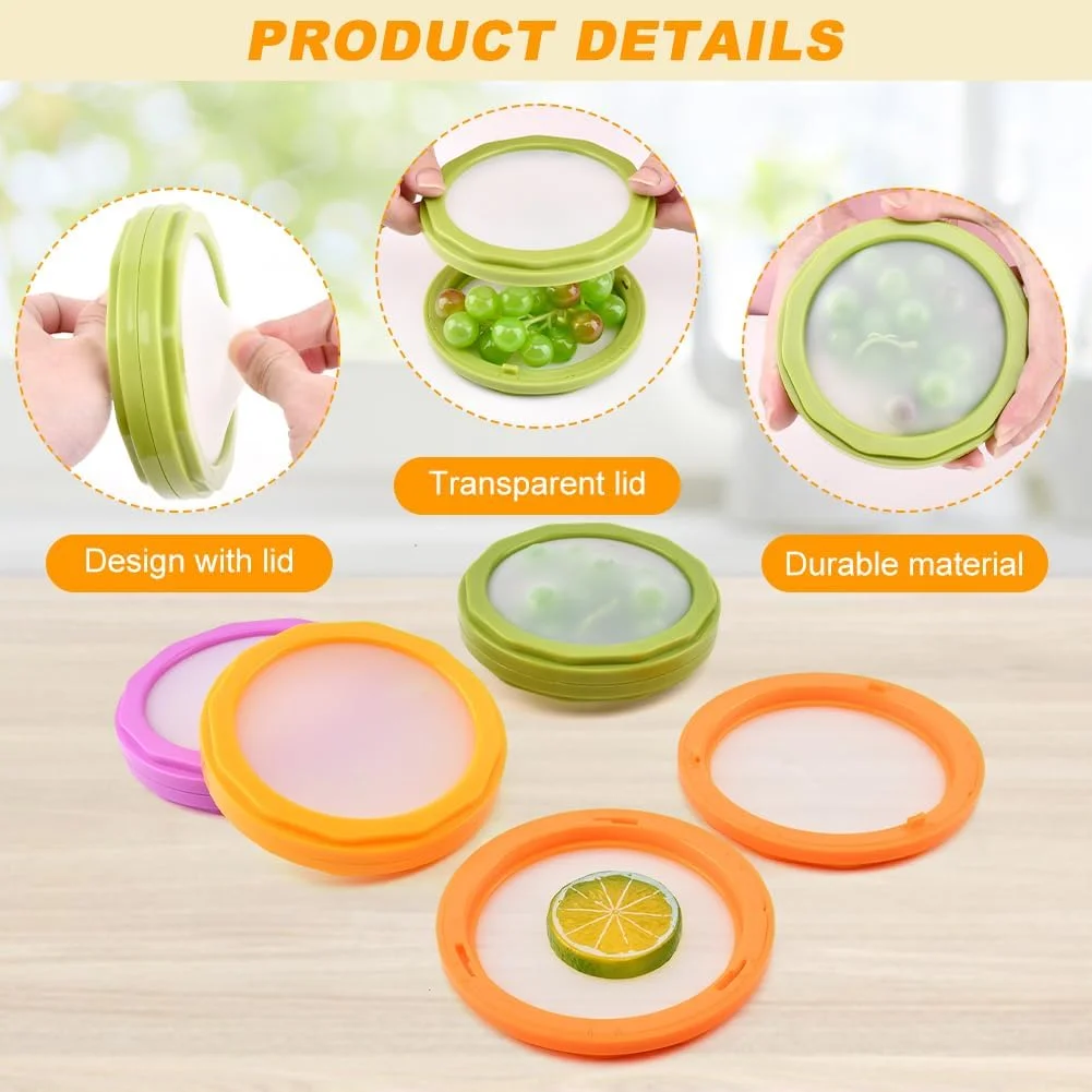 نگهدارنده آووکادو و گوجه فرنگی، ست 4 عددی ظروف نگهداری مواد غذایی سیلیکونی دو طرفه قابل استفاده مجدد برای یخچال، چند منظوره ارتقا یافته و ایده آل برای لیمو، پنیر، گوجه فرنگی، سیب زمینی، سیر