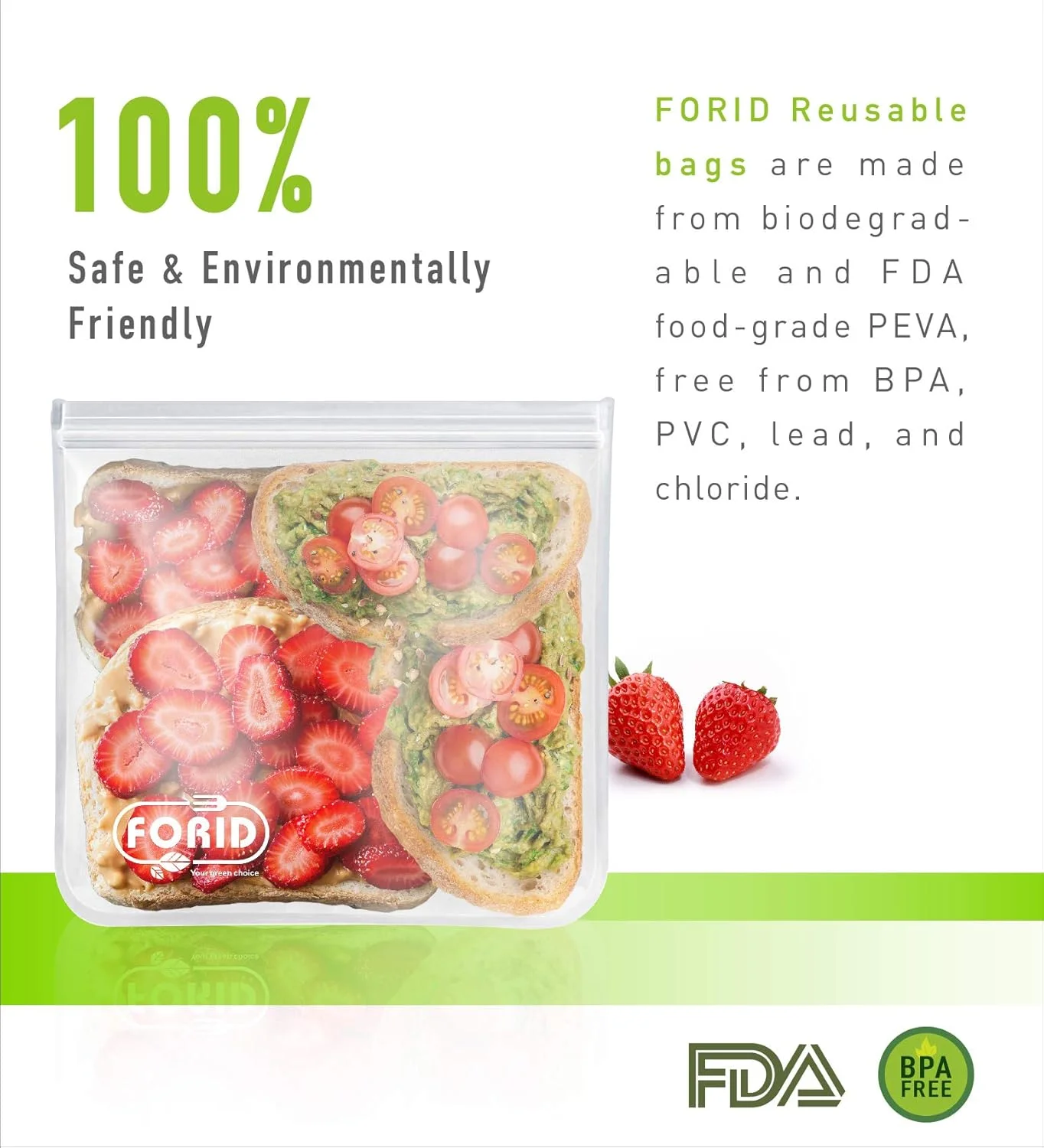 کیسه های فریزر گالنی قابل استفاده مجدد - بسته 6 عددی کیسه های گالنی بسیار ضخیم و قابل استفاده مجدد، کیسه های نگهداری مواد غذایی ضد نشت برای نگهداری مواد غذایی، میوه، غلات، ساندویچ، میان وعده، آماده سازی غذا، وسایل مسافرتی و سازماندهی و نگهداری منزل