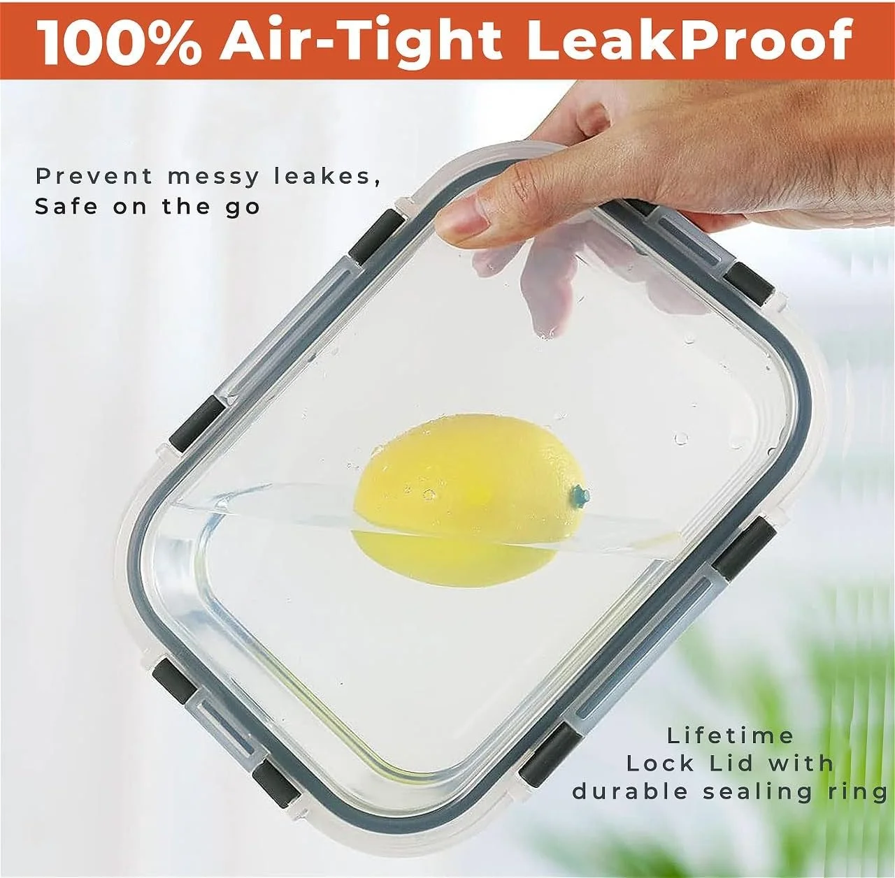 ظروف شیشه ای نگهداری مواد غذایی RFAQK - ست 12 عددی ظروف چند منظوره آماده سازی غذا برای نگهداری و سازماندهی آشپزخانه - جعبه ناهار ضد نشت، ظروف شیشه ای ماشین ظرفشویی با درب های محکم