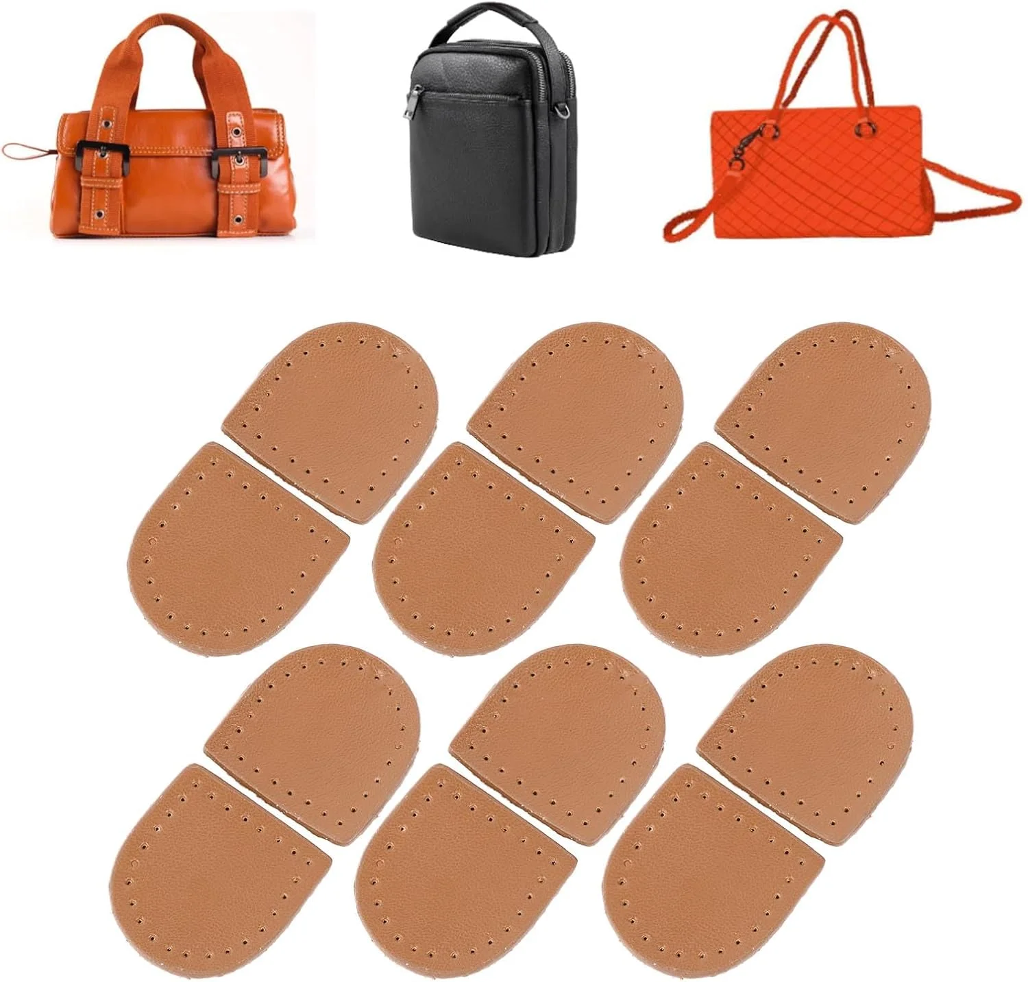 Jiawu Tail Clip with Zipper Ends, 40 Soft Genuine Leather Zipper Stoppers for Purses (Genuine Leather 3) Jiawu Tail Clip with Zipper Ends, 40 Soft Genuine Leather Zipper Stoppers for Purses (Genuine Leather 3)