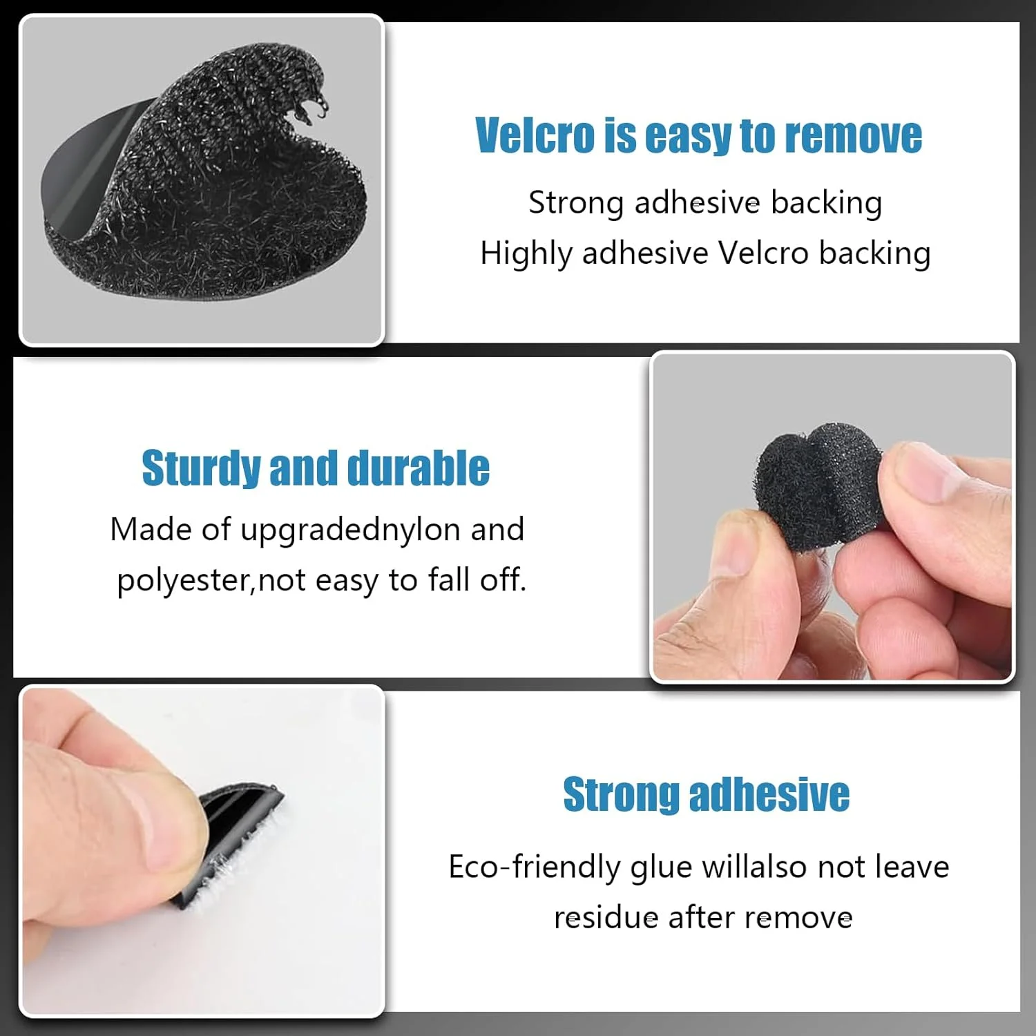 JieGuanG Self Adhesive Dots, 100 Pcs Hook and Loop Dot, Black, Compact Style, Polyester and Nylon Material, Ideal for DIY Crafts, Office, Home, 2-3cm Diameter JieGuanG Self Adhesive Dots, 100 Pcs Hook and Loop Dot, Black, Compact Style, Polyester and Nylon Material, Ideal for DIY Crafts, Office, Home, 2-3cm Diameter