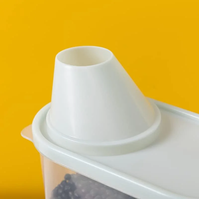 پک 4 عددی ظرف نگهداری برنج Red Dot، ست ظروف نگهداری غلات (2.5 لیتر * 4 عدد در هر ست) به همراه پیمانه، ظروف نگهداری پلاستیکی (RDFC-4)