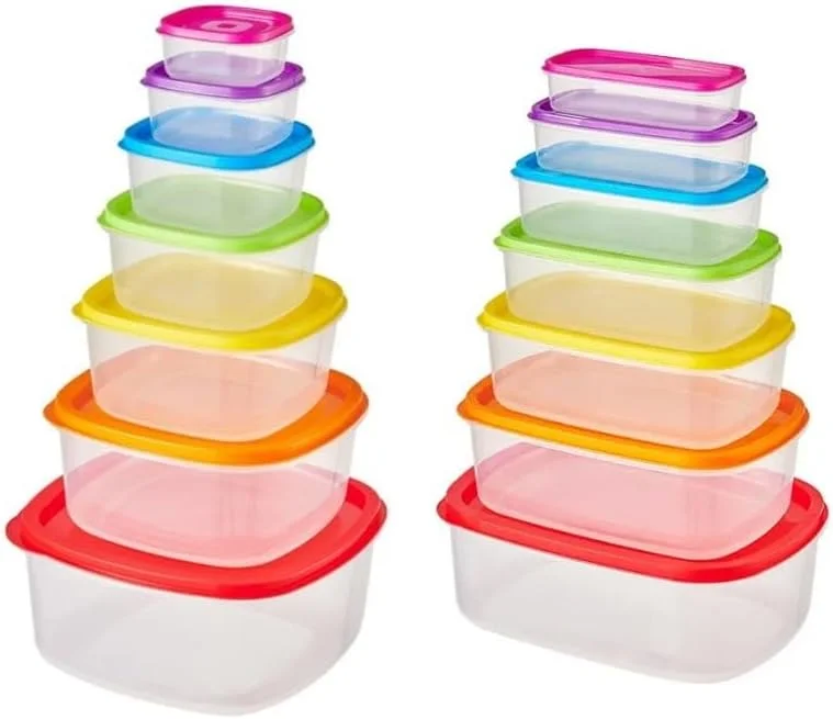 ظروف نگهداری مواد غذایی پلاستیکی Premify، ۱۴ تکه، ظروف بزرگ درب دار و ضد هوا برای یخچال، ظروف آماده سازی غذا بدون BPA، مناسب برای سازماندهی انبار و آشپزخانه، ضد نشت و قابل استفاده در فریزر ظروف نگهداری مواد غذایی پلاستیکی Premify، ۱۴ تکه، ظروف بزرگ درب دار و ضد هوا برای یخچال، ظروف آماده سازی غذا بدون BPA، مناسب برای سازماندهی انبار و آشپزخانه، ضد نشت و قابل استفاده در فریزر