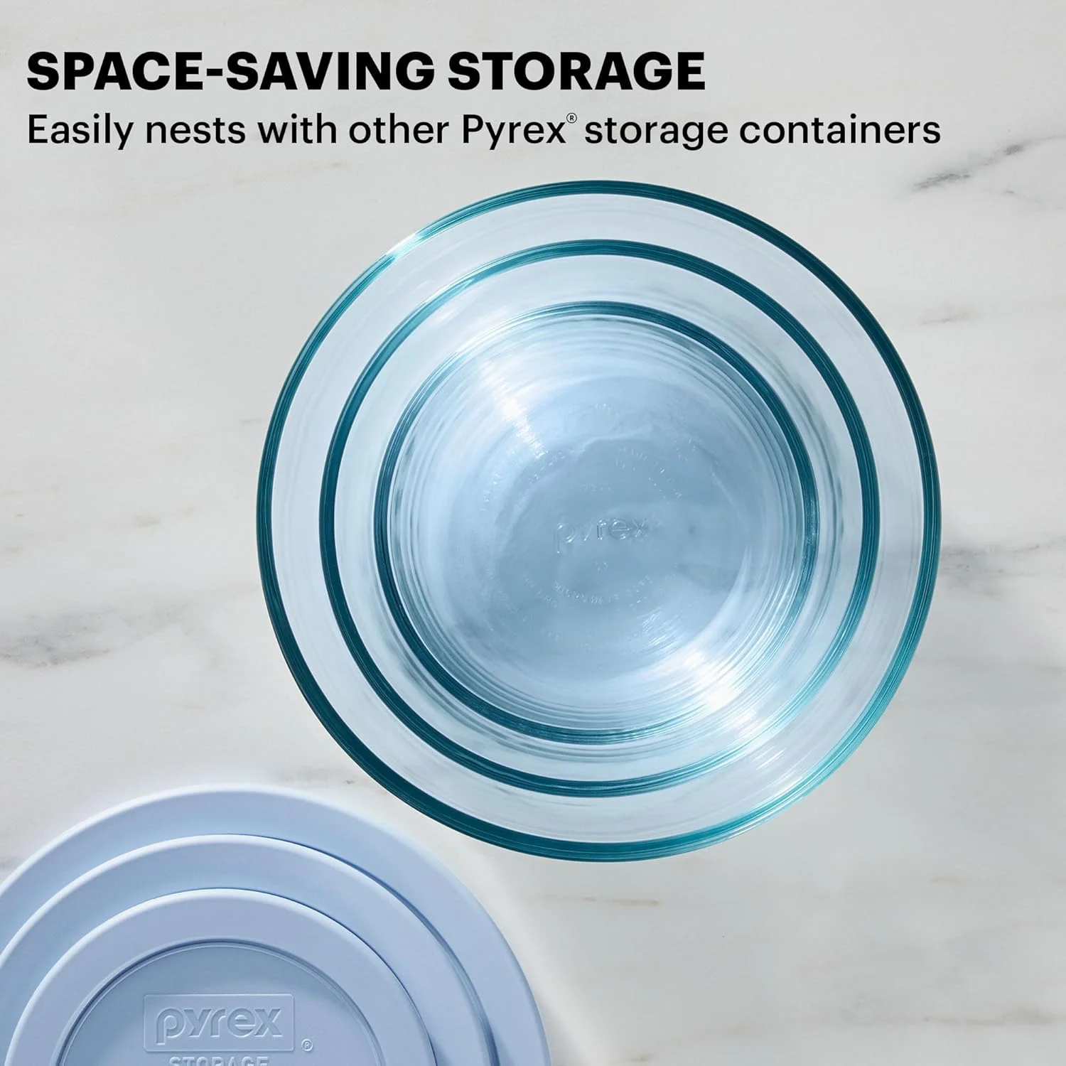 پایرکس، ست ظروف نگهداری غذا 12 پارچه، رنگی و طرح دار، سایز کوچک/متوسط/بزرگ، درب های پلاستیکی غیر سمی و بدون BPA، مناسب فریزر، ماشین ظرفشویی و مایکروویو، 3 پیمانه، 6 پیمانه و 11 پیمانه