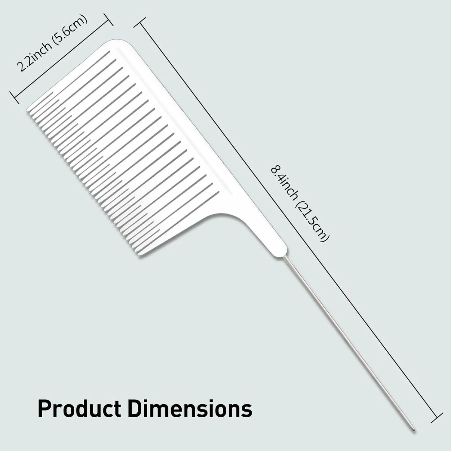 شانه حرفه ای حالت دهنده مو، طراحی ارگونومیک، هایلایت مو با دم موشی استیل ضد زنگ، مواد اولیه ممتاز - همه کاره و ایمن برای استفاده در سالن و منزل