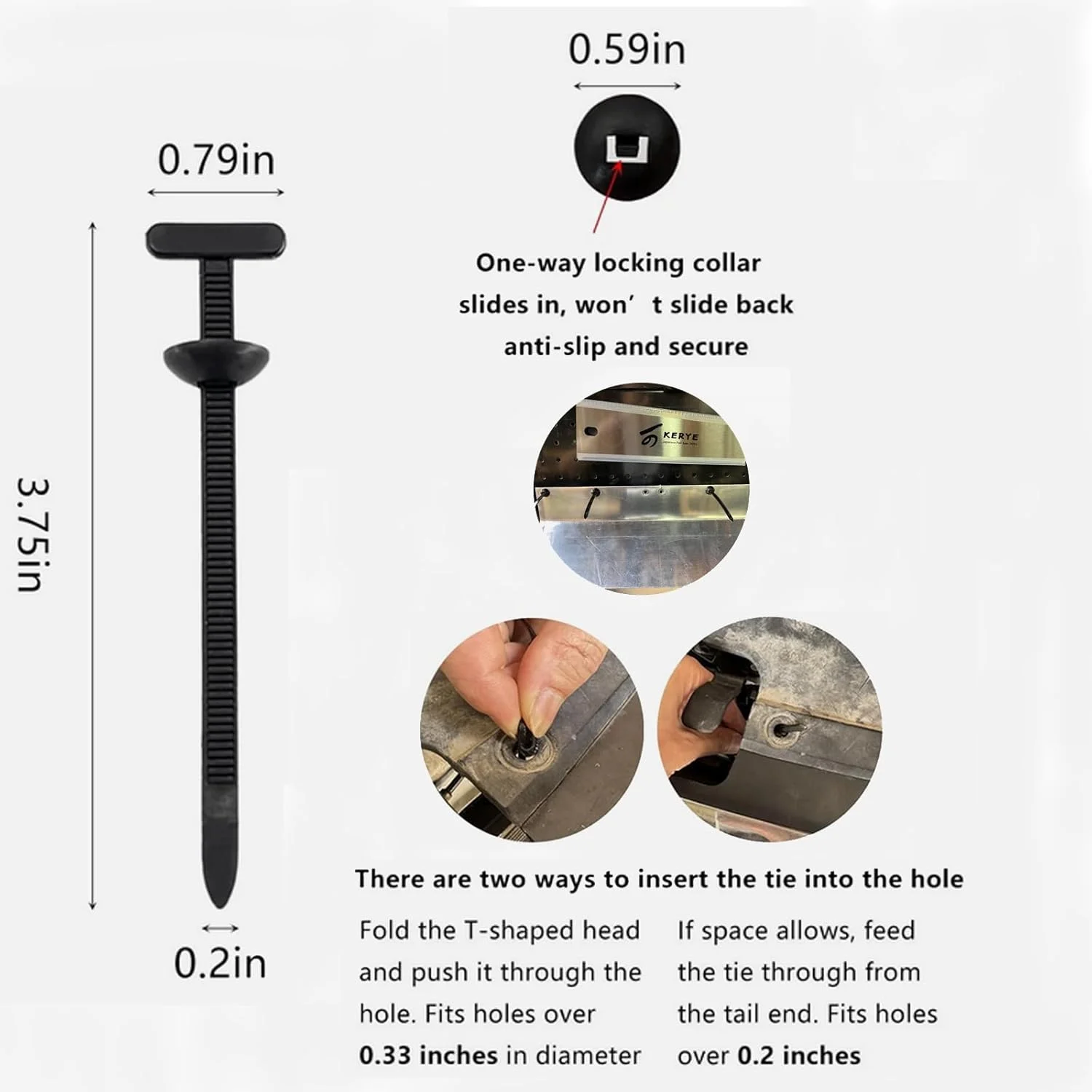 بست کمربندی نایلونی جهانی Jeseea، 100 عددی، بست کمربندی نایلونی خود قفل شونده و مقاوم بست کمربندی نایلونی جهانی Jeseea، 100 عددی، بست کمربندی نایلونی خود قفل شونده و مقاوم