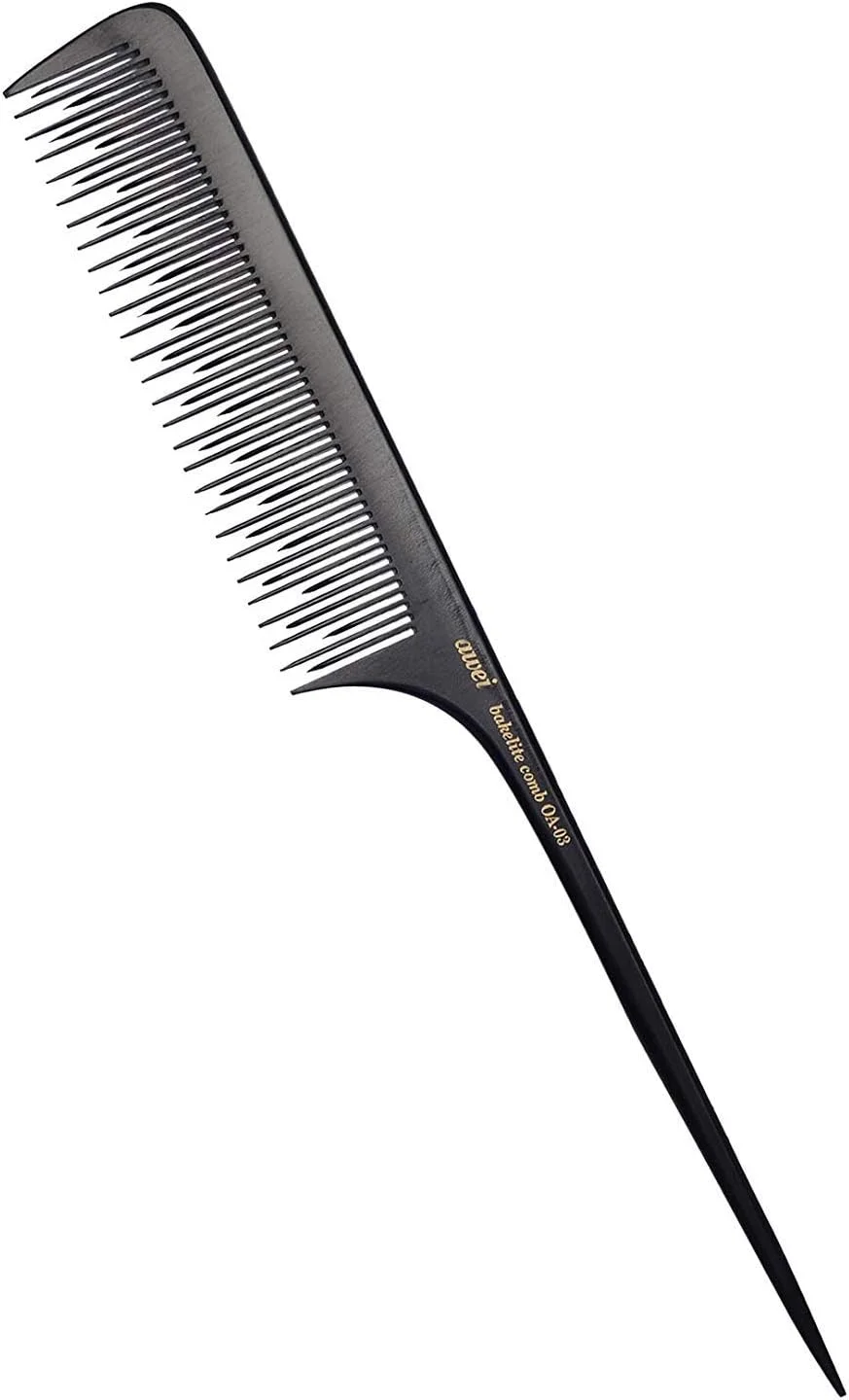 شانه پوش دهنده مو پرفهیر برای موهای نازک، شانه دم موشی باکلیت ضد الکتریسیته ساکن برای پوش دادن، حجم دادن به ریشه مو و اضافه کردن.