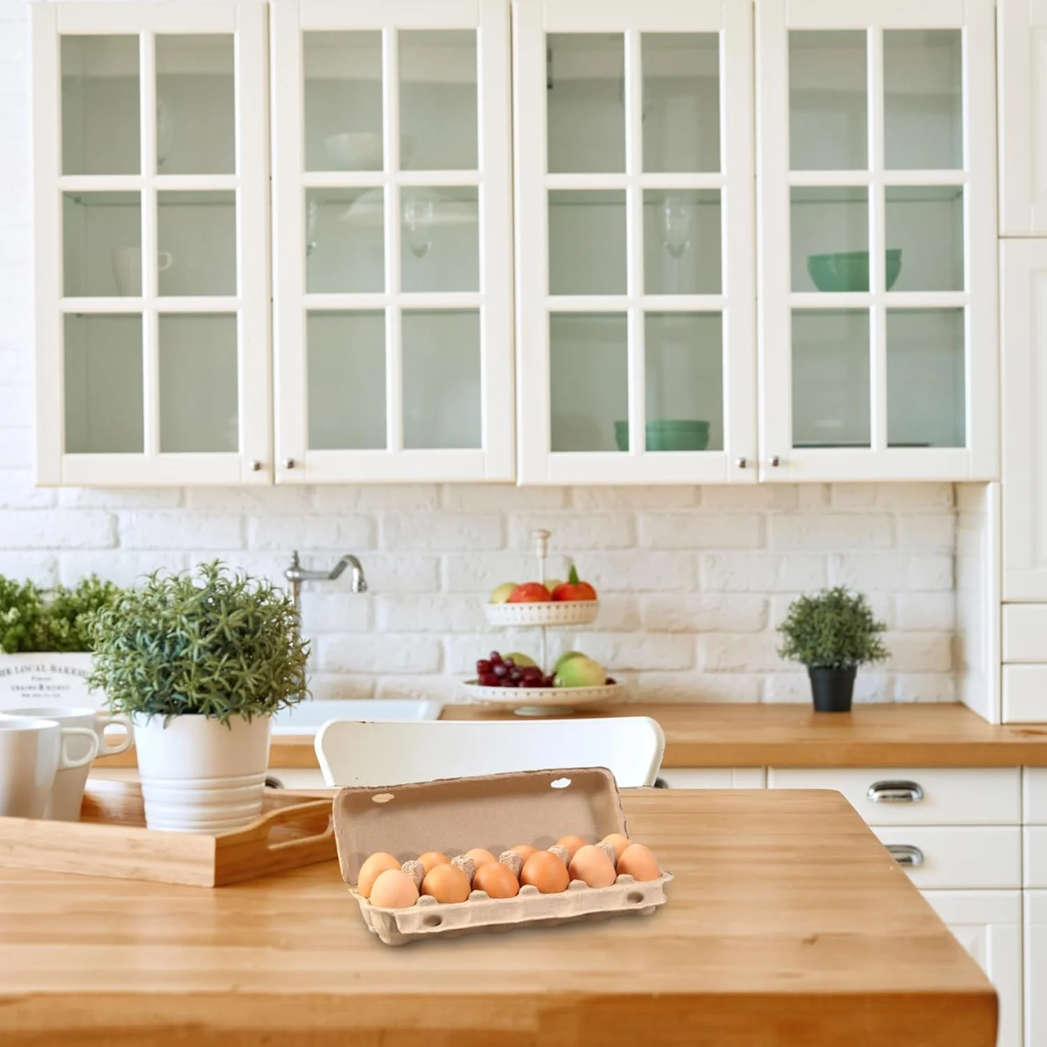 NALACAL بسته 20 عددی کارتن تخم مرغ، ظروف نگهداری تخم مرغ، کارتن های تخم مرغ پالپ طبیعی خام 12 عددی برای تخم مرغ های مرغ، قابل استفاده مجدد، جعبه تخم مرغ مقوایی محکم و بادوام برای یخچال