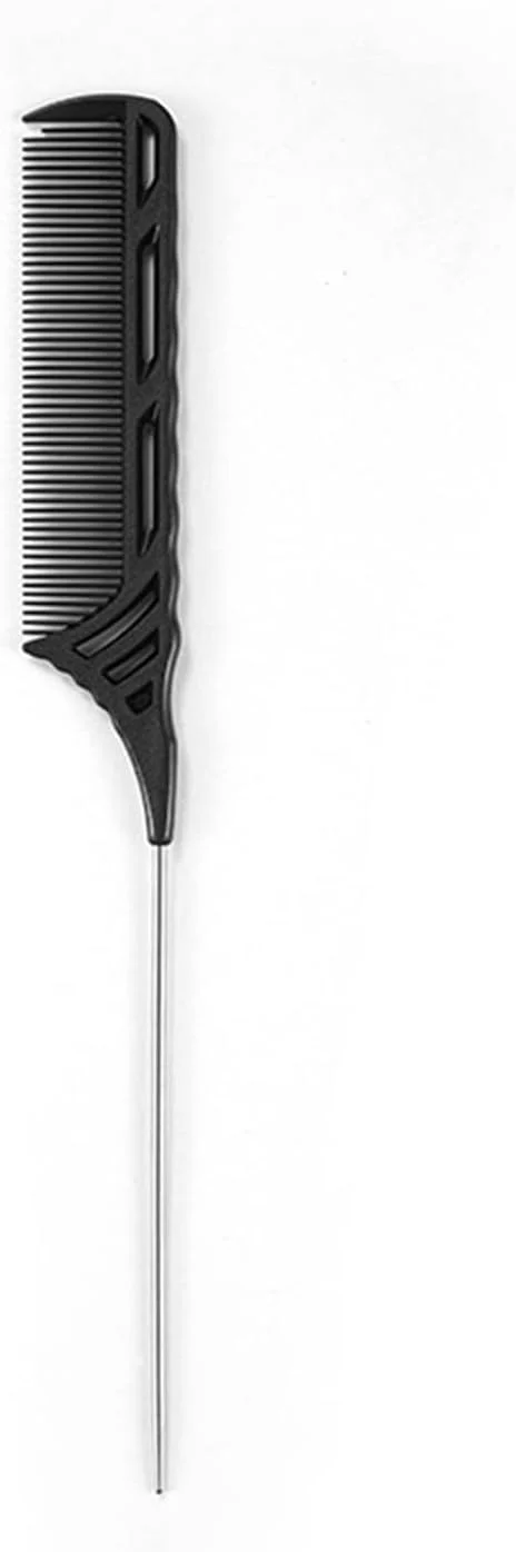 شانه دم باریک حرفه ای مورلیان، 22.7 سانتی متری، شانه دم موشی، دم فلزی استیل ضد زنگ، ضد الکتریسیته ساکن و مقاوم در برابر حرارت، شانه پوش دهی سبک وزن برای انواع مو