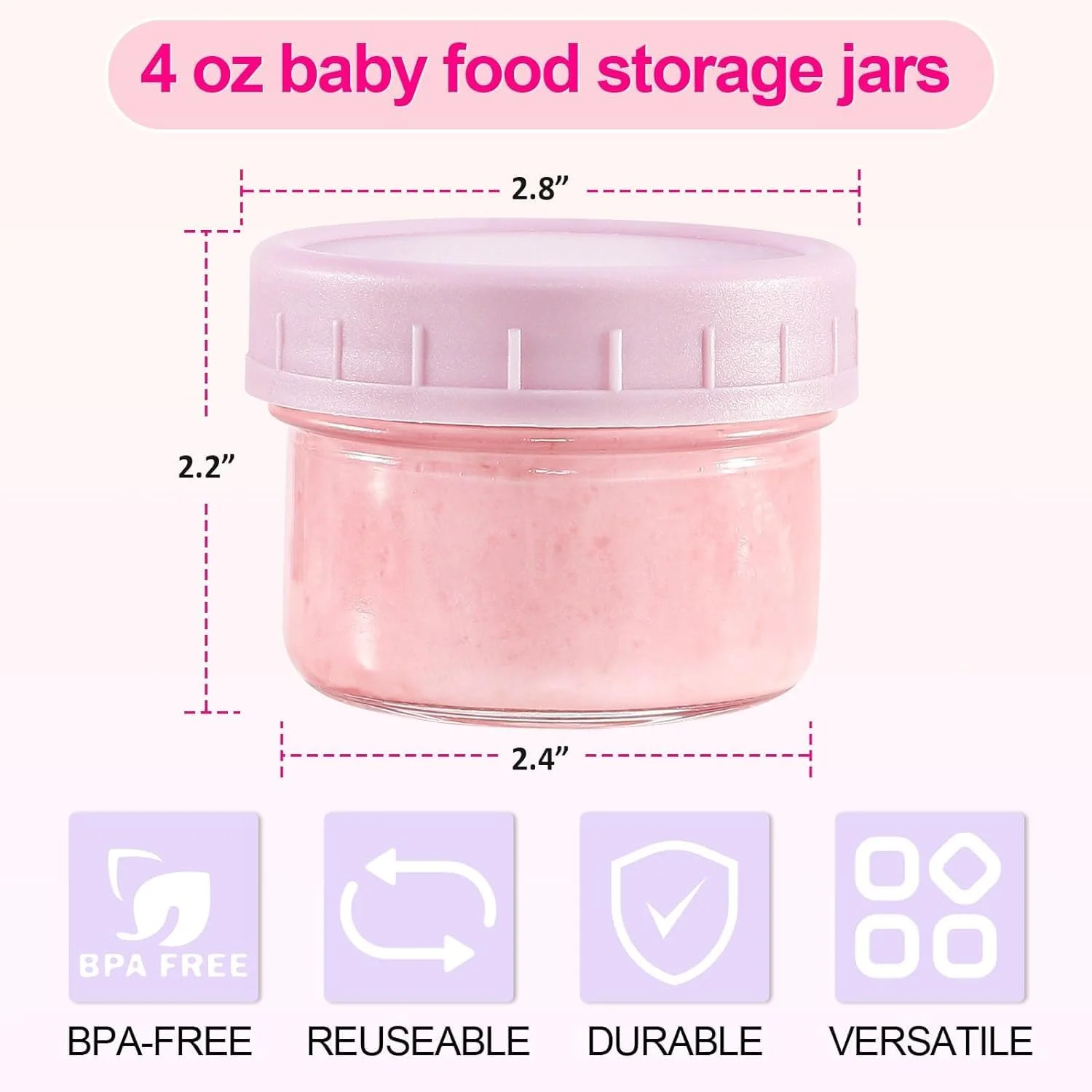 ظروف شیشه ای کوچک با درب لوییجی، بسته 6 عددی، ظرف سس سالاد و چاشنی 120 میلی لیتری، قابل استفاده مجدد و ضد نشت، قابل استفاده در مایکروویو و ماشین ظرفشویی، بدون BPA