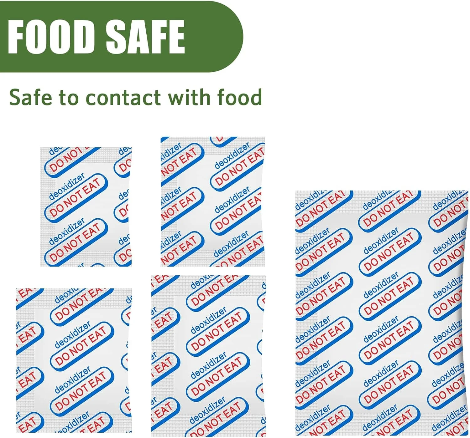 جاذب اکسیژن خوراکی 110 عددی LinsKind 100CC (10 بسته در کیسه خلاء جداگانه، 11 بسته 10 عددی)، جاذب اکسیژن برای نگهداری مواد غذایی، با نشانگر اکسیژن، برای کیسه های مایلار، شیشه های دهانه گشاد، کنسرو