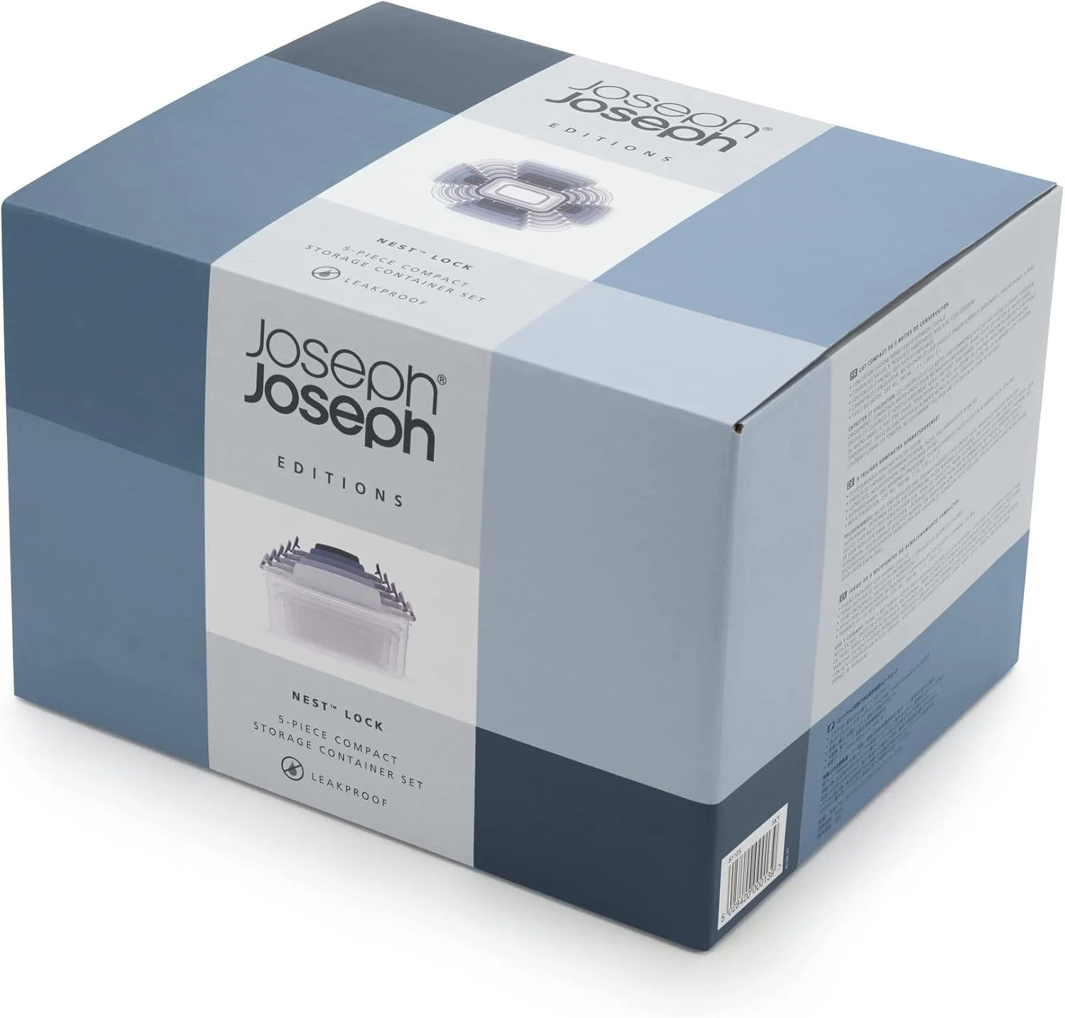 ظرف نگهداری قفل دار جوزف جوزف سری Editions Sky، مدل JJ-81105، پنج تکه