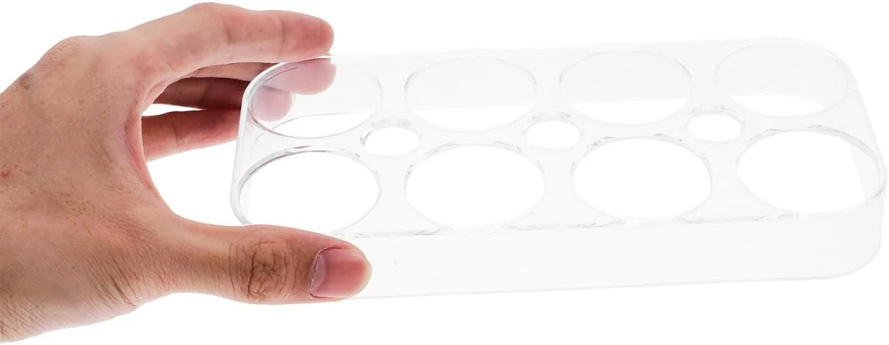 ظرف تخم مرغ ایپت بوم برای یخچال، نگهدارنده تخم مرغ 8 خانه، جعبه نگهداری و سازمان دهنده تخم مرغ برای خانه و آشپزخانه