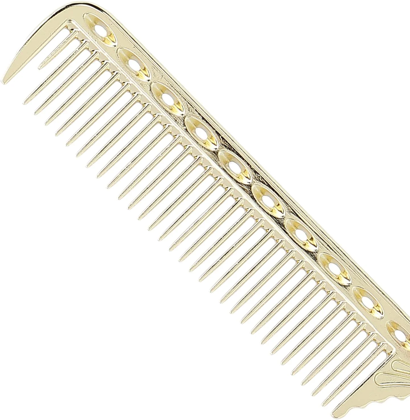 شانه دم موشی حرفه ای برای حالت دادن به مو در آرایشگاه، شانه موی فلزی آلومینیومی سبک وزن با دندانه برای رفع گره، رنگ کردن و حجم دادن به مو (شماره 2)