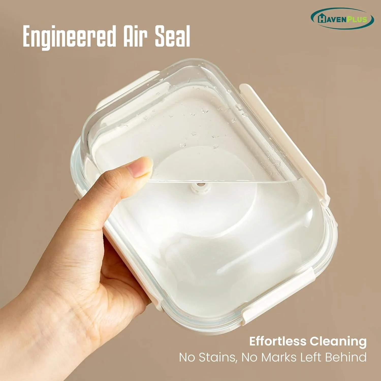 ست ظروف شیشه ای نگهداری مواد غذایی وکیوم HavenPlus با پمپ اتوماتیک و دستی و درب، نشانگر تاریخ داخلی، 3 تکه، فاقد BPA، ضد نشت، نگهداری مواد غذایی تا 4 برابر بیشتر