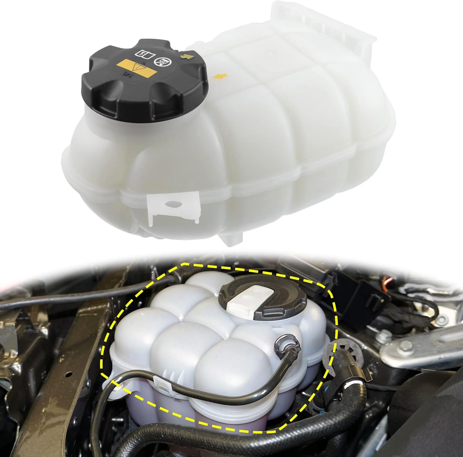 مخزن رادیاتور خنک کننده X AUTOHAUX 17137642160، بطری سرریز انبساط خنک کننده با درب و سنسور برای BMW 328d M2 435i 335i مخزن رادیاتور خنک کننده X AUTOHAUX 17137642160، بطری سرریز انبساط خنک کننده با درب و سنسور برای BMW 328d M2 435i 335i