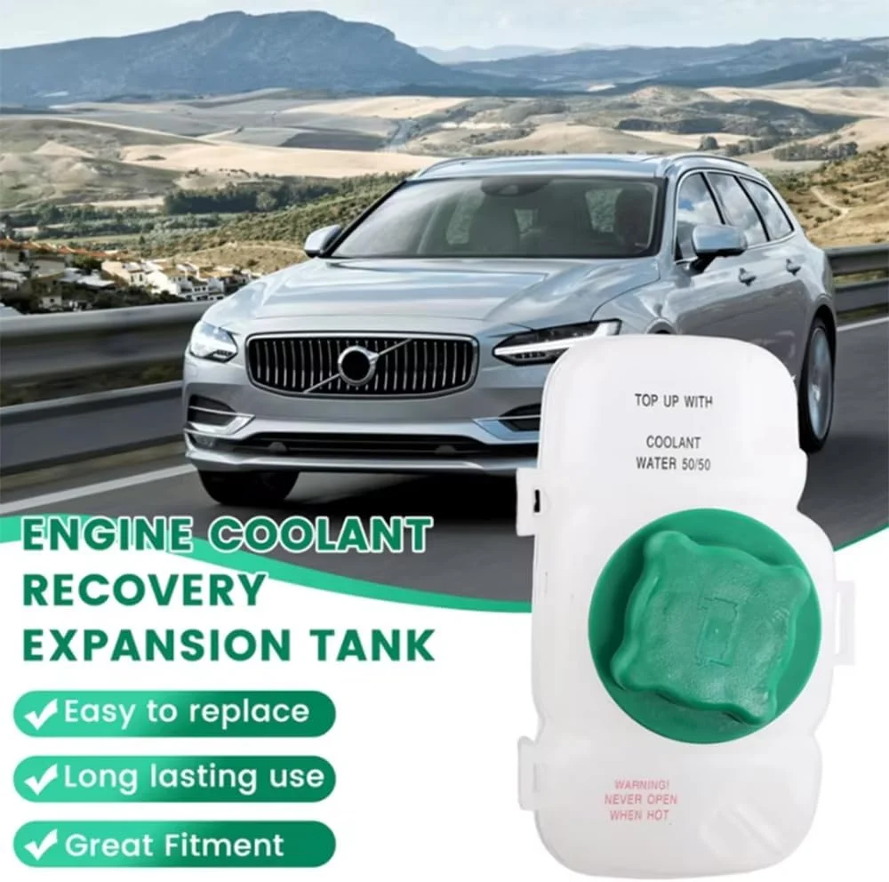 مخزن آب رادیاتور انبساط خنک کننده موتور خودرو مدل 30741973 به همراه درب برای ولوو XC90 XC70 V70 S80 S60