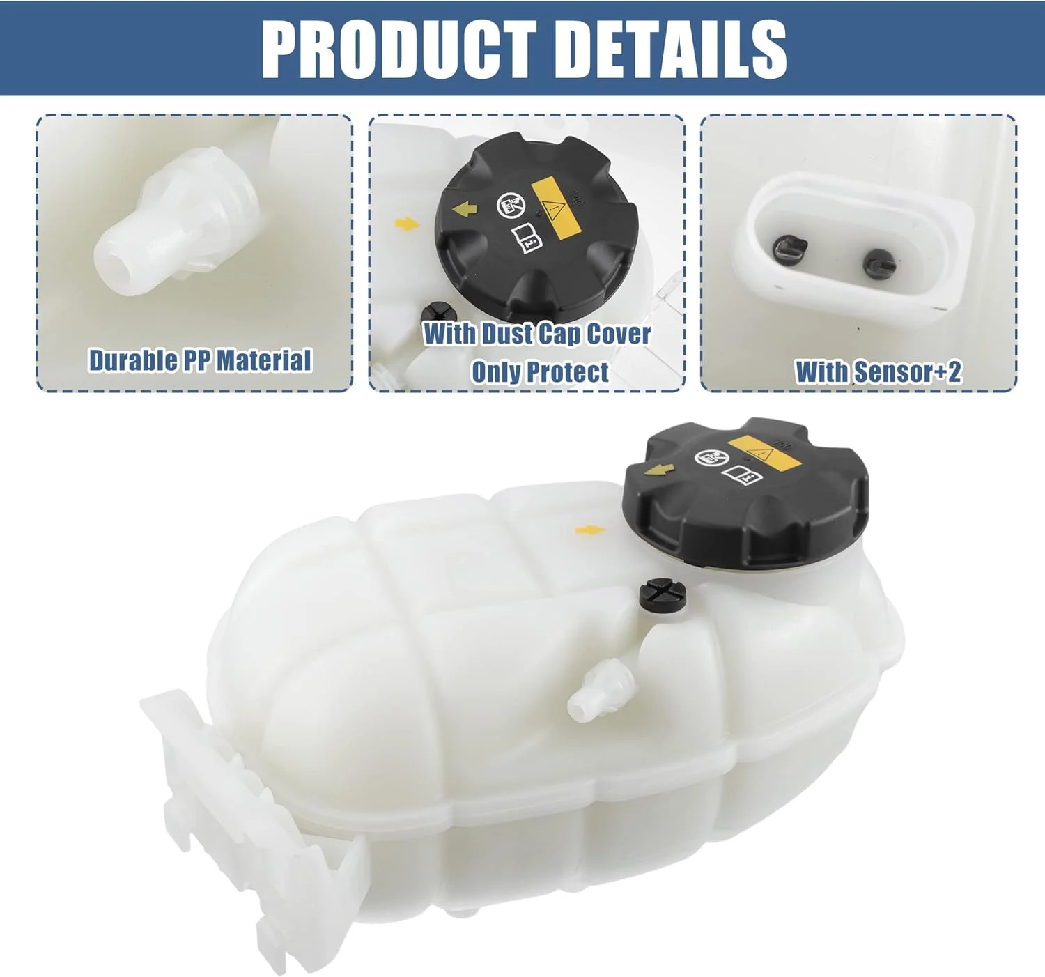 مخزن رادیاتور خنک کننده X AUTOHAUX 17137642160، بطری سرریز انبساط خنک کننده با درب و سنسور برای BMW 328d M2 435i 335i مخزن رادیاتور خنک کننده X AUTOHAUX 17137642160، بطری سرریز انبساط خنک کننده با درب و سنسور برای BMW 328d M2 435i 335i