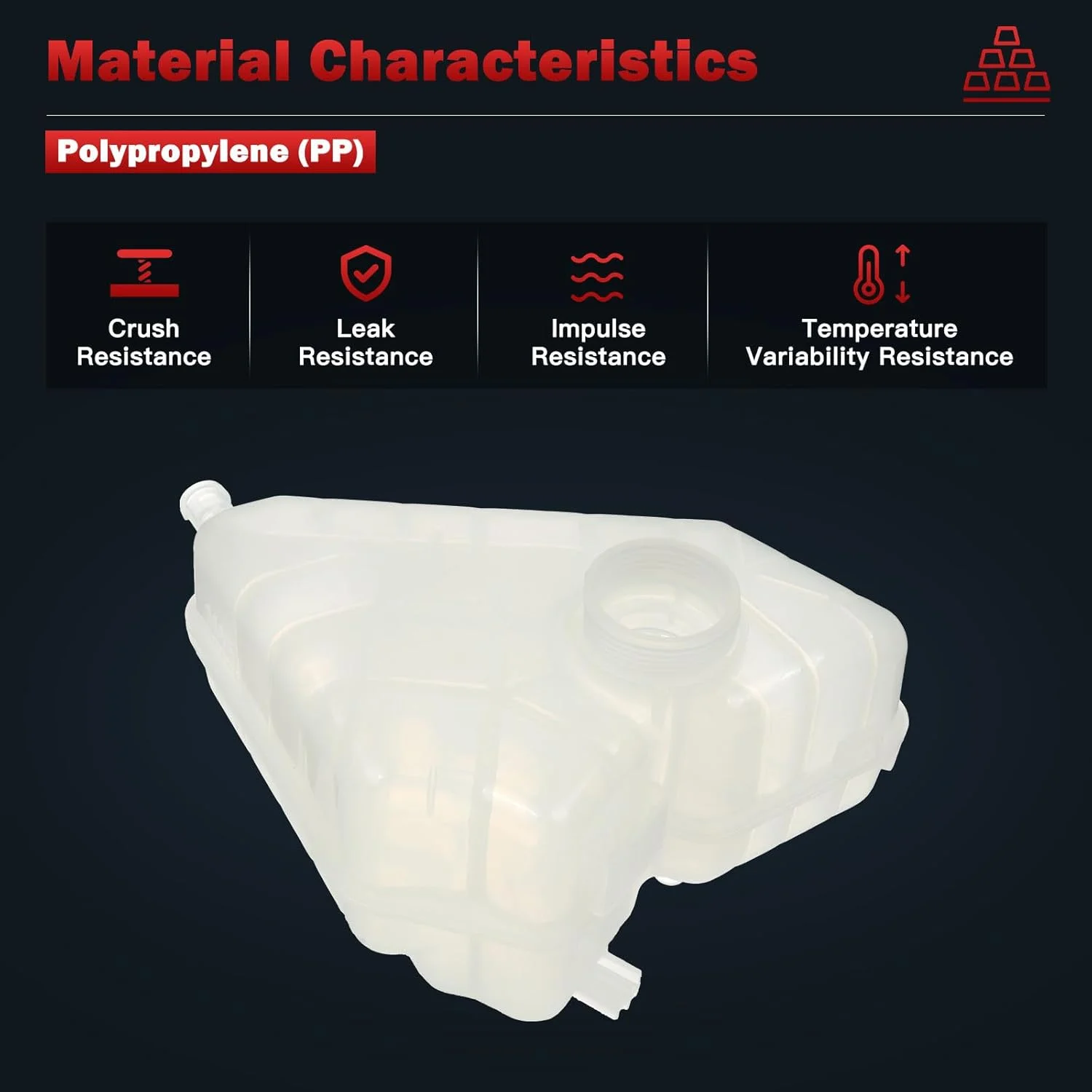 مخزن سرریز خنک کننده موتور ASTOU بدون درب، سازگار با فورد فیستا مدل های ۲۰۱۱ تا ۲۰۱۹، جایگزین 603-381