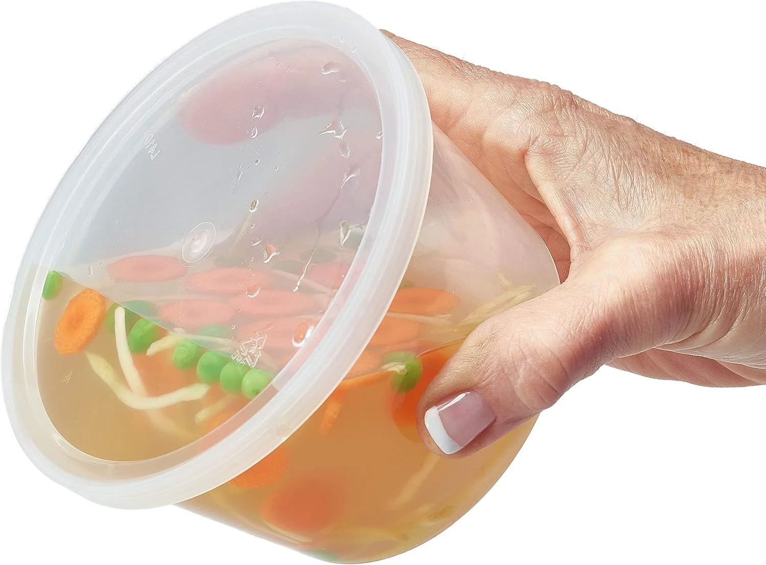 ظروف نگهداری غذا DuraHome با درب، 8oz، 16oz، 32oz، بسته ترکیبی فریزری، 44 ست، بدون BPA، ضد نشت، گرد، شفاف، مناسب بیرون بر، آماده سازی غذا، قابل استفاده در مایکروویو، درب های ضد هوا (سایزهای مختلف)