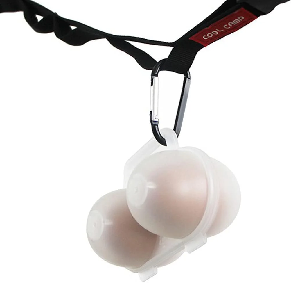 جعبه تخم مرغ تومنیا، جا تخم مرغی، ظرف تخم مرغ برای 2 عدد تخم مرغ، سازمان دهنده تخم مرغ قابل حمل، جعبه نگهداری تخم مرغ، ظرف تخم مرغ برای مسافرت و کمپینگ در فضای باز